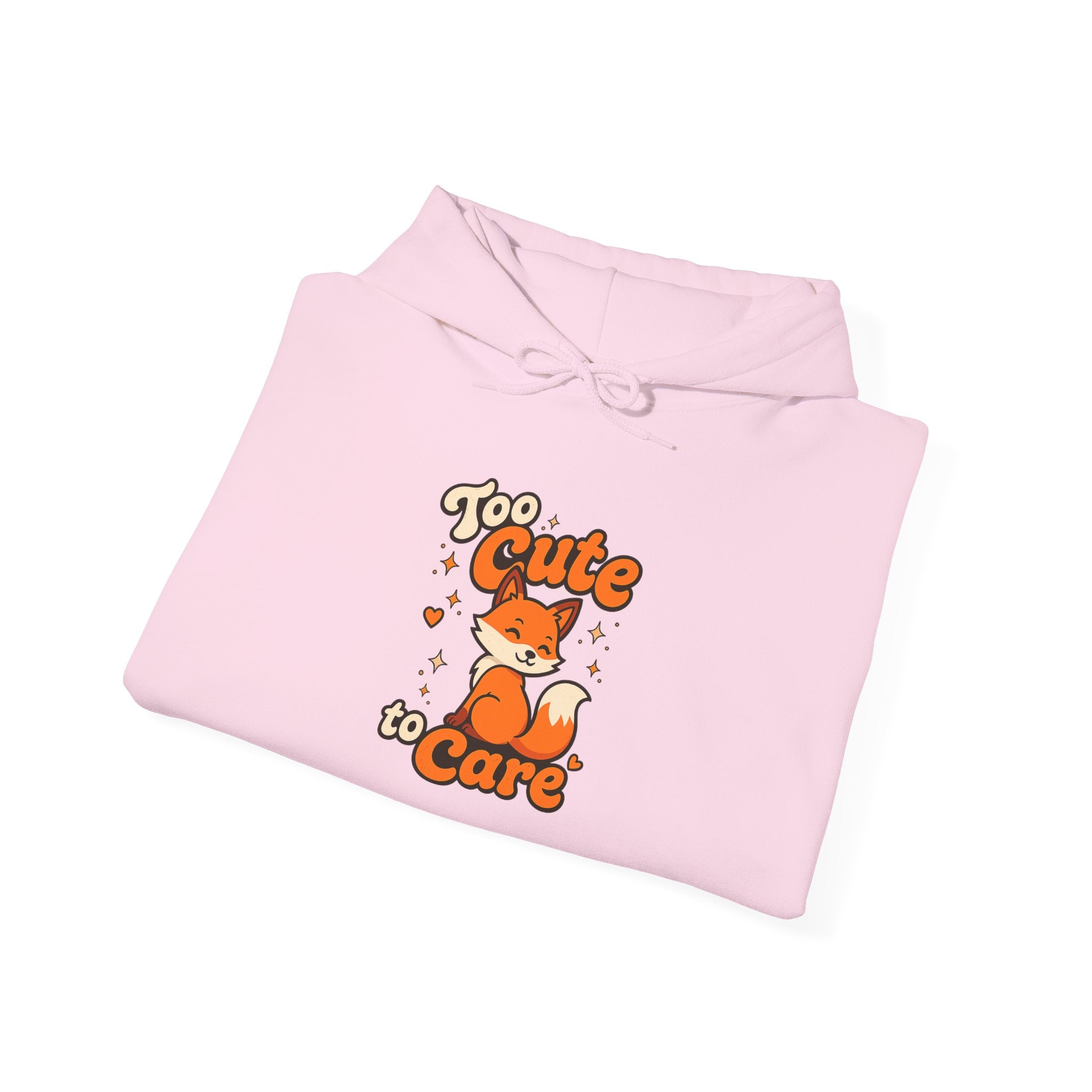 Too Cute To Care/Heavy Blend™ Hooded Sweatshirt