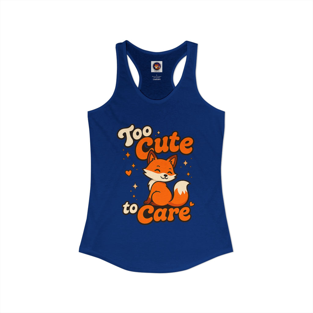 Too Cute To Care/Ideal Racerback Tank