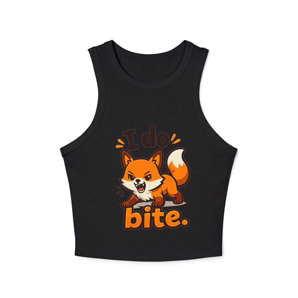 I Do Bite/Micro Rib Racer Tank Top