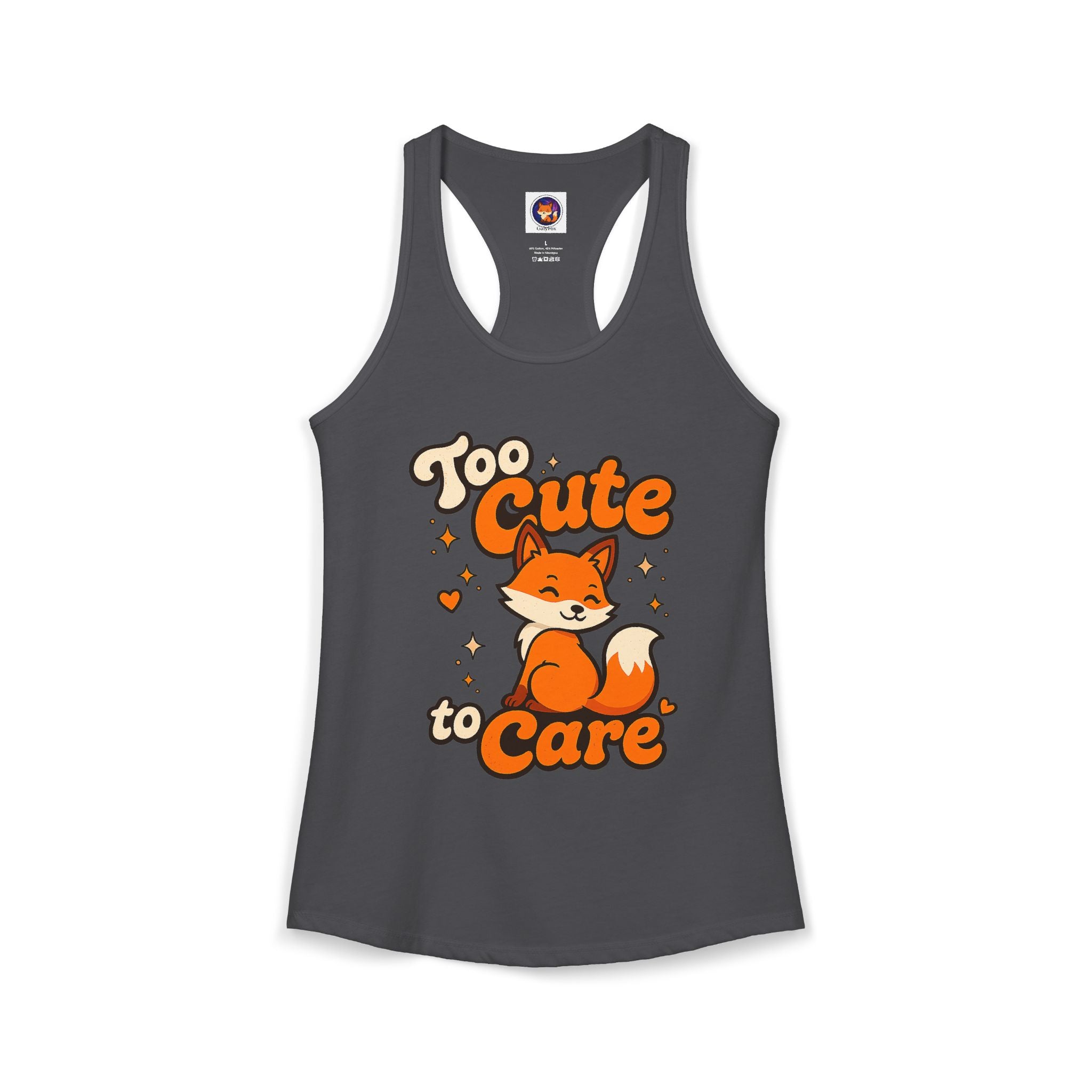 Too Cute To Care/Ideal Racerback Tank