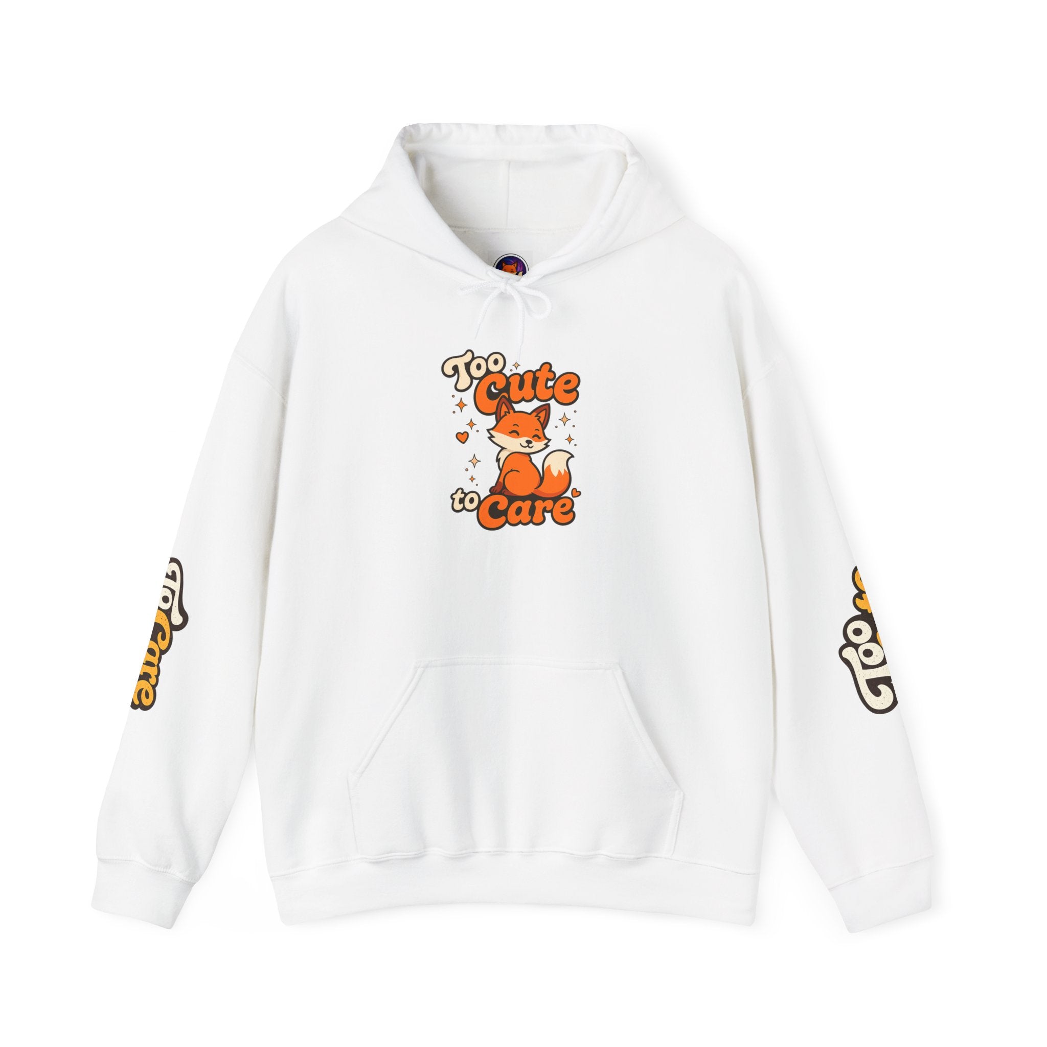 Too Cute To Care/Heavy Blend™ Hooded Sweatshirt