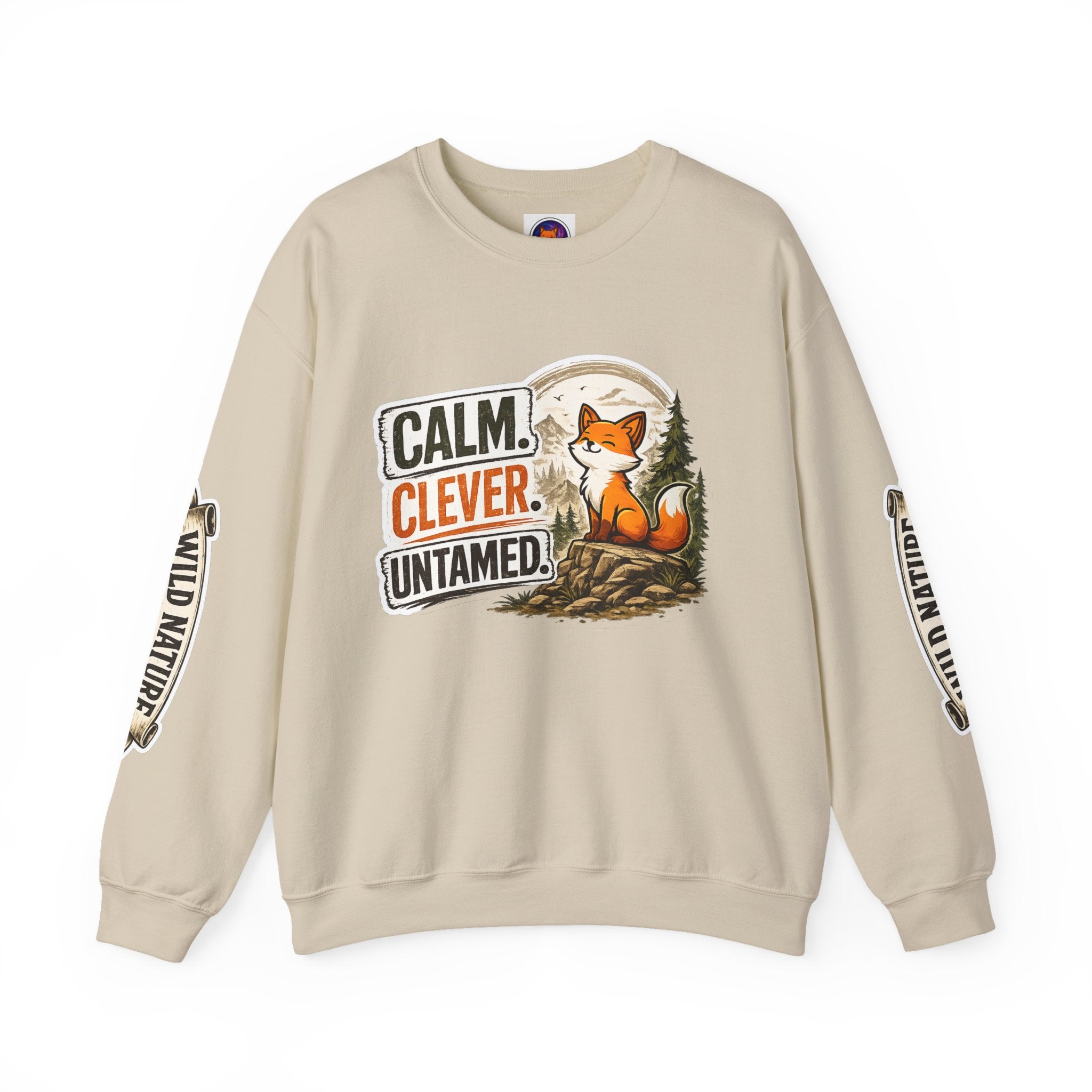 Calm Clever Untamed/Heavy Blend™ Crewneck Sweatshirt