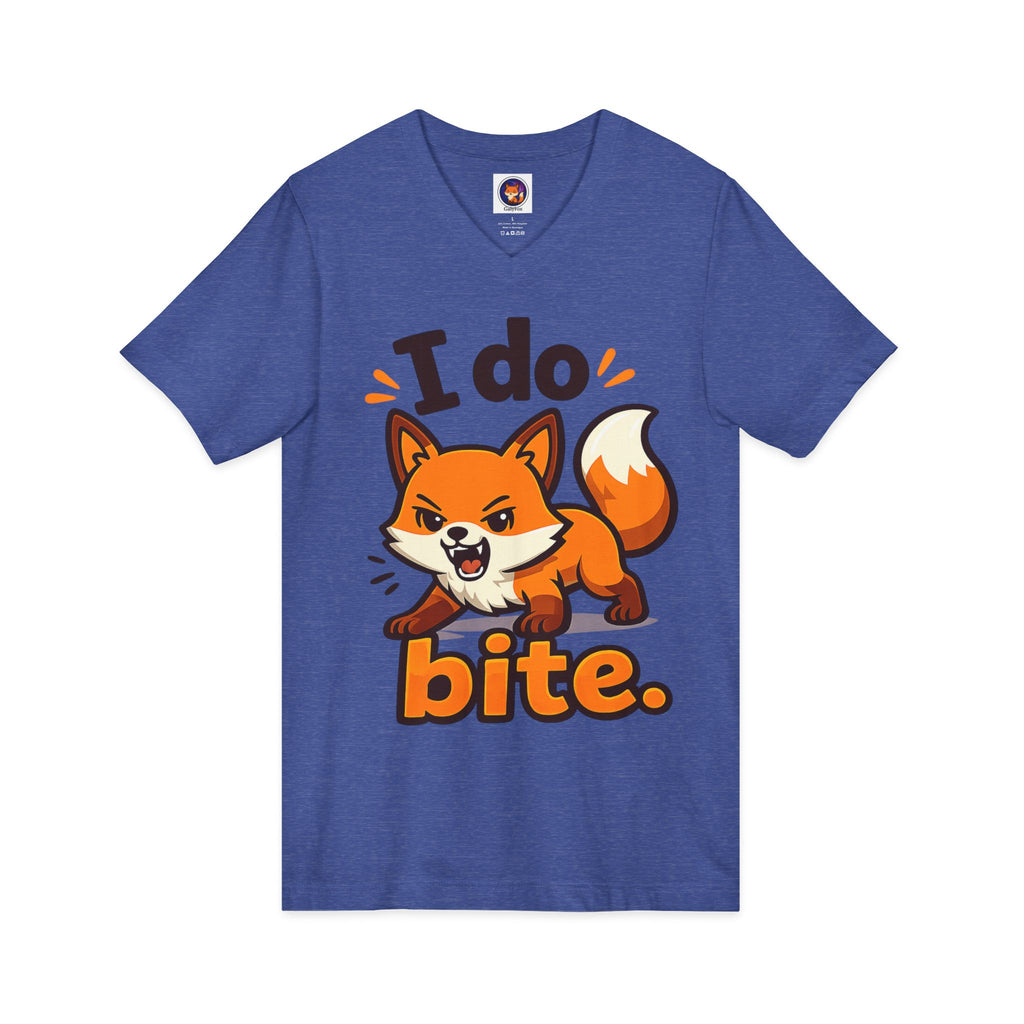 I Do Bite/Jersey Short Sleeve V-Neck Tee