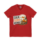 Calm Clever Untamed/Jersey Short Sleeve V-Neck Tee