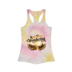 Leave A Little Mystery/Tie Dye Racerback Tank Top