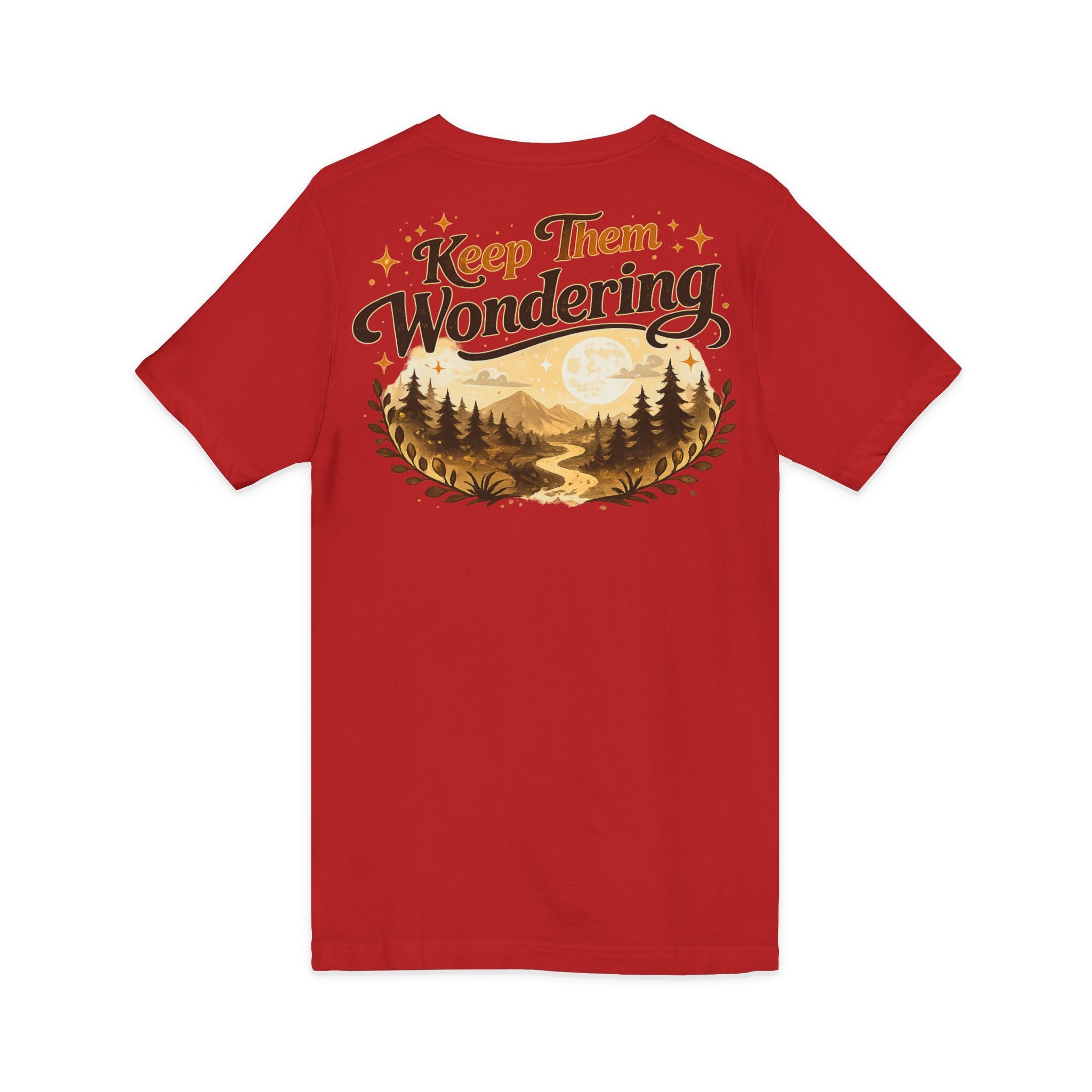 Leave A Little Mystery/Jersey Short Sleeve V-Neck Tee