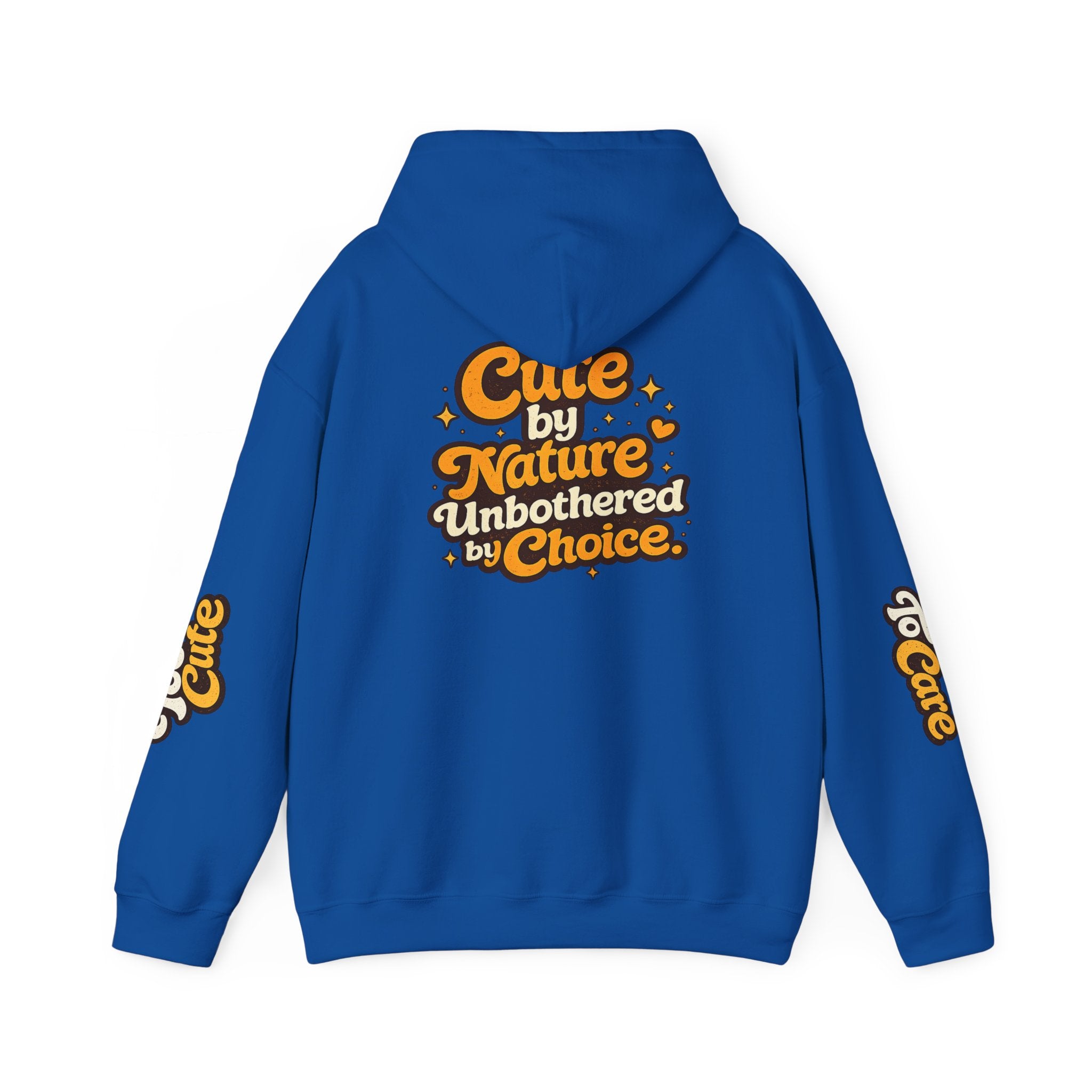 Too Cute To Care/Heavy Blend™ Hooded Sweatshirt