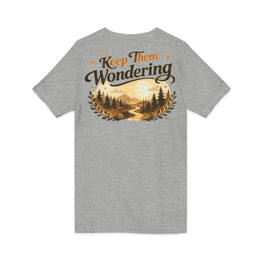 Leave A Little Mystery/Jersey Short Sleeve V-Neck Tee