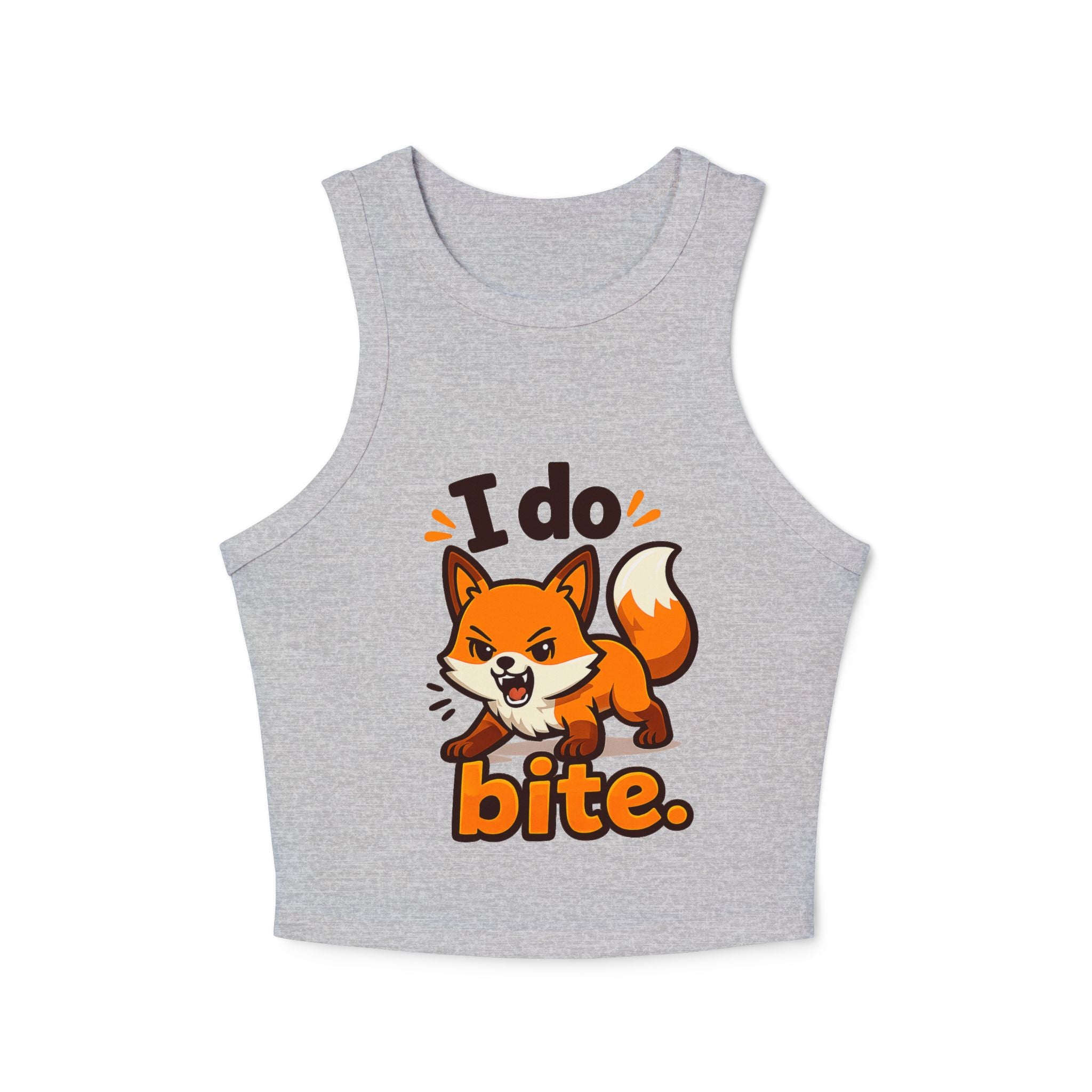 I Do Bite/Micro Rib Racer Tank Top