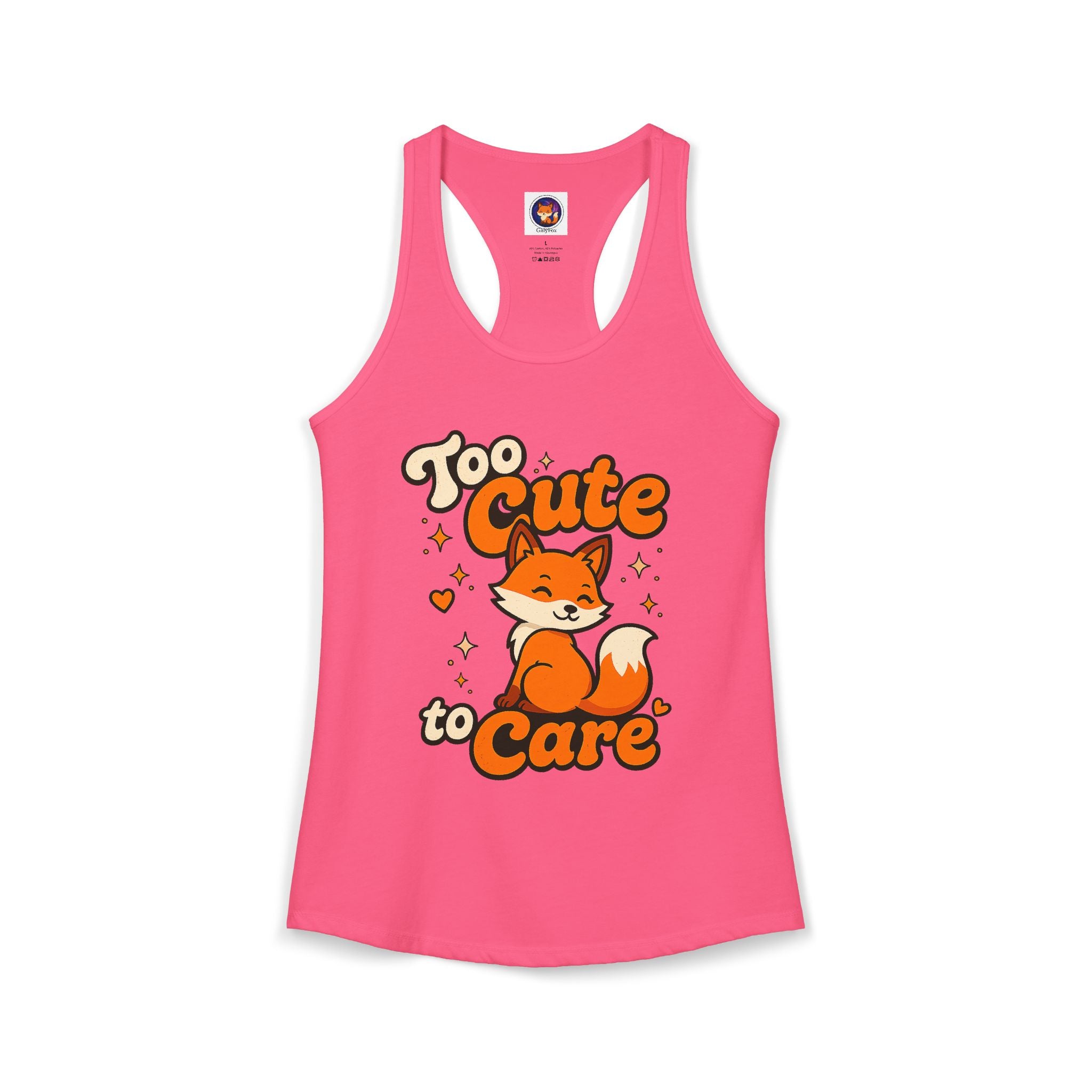 Too Cute Too Care/Ideal Racerback Tank