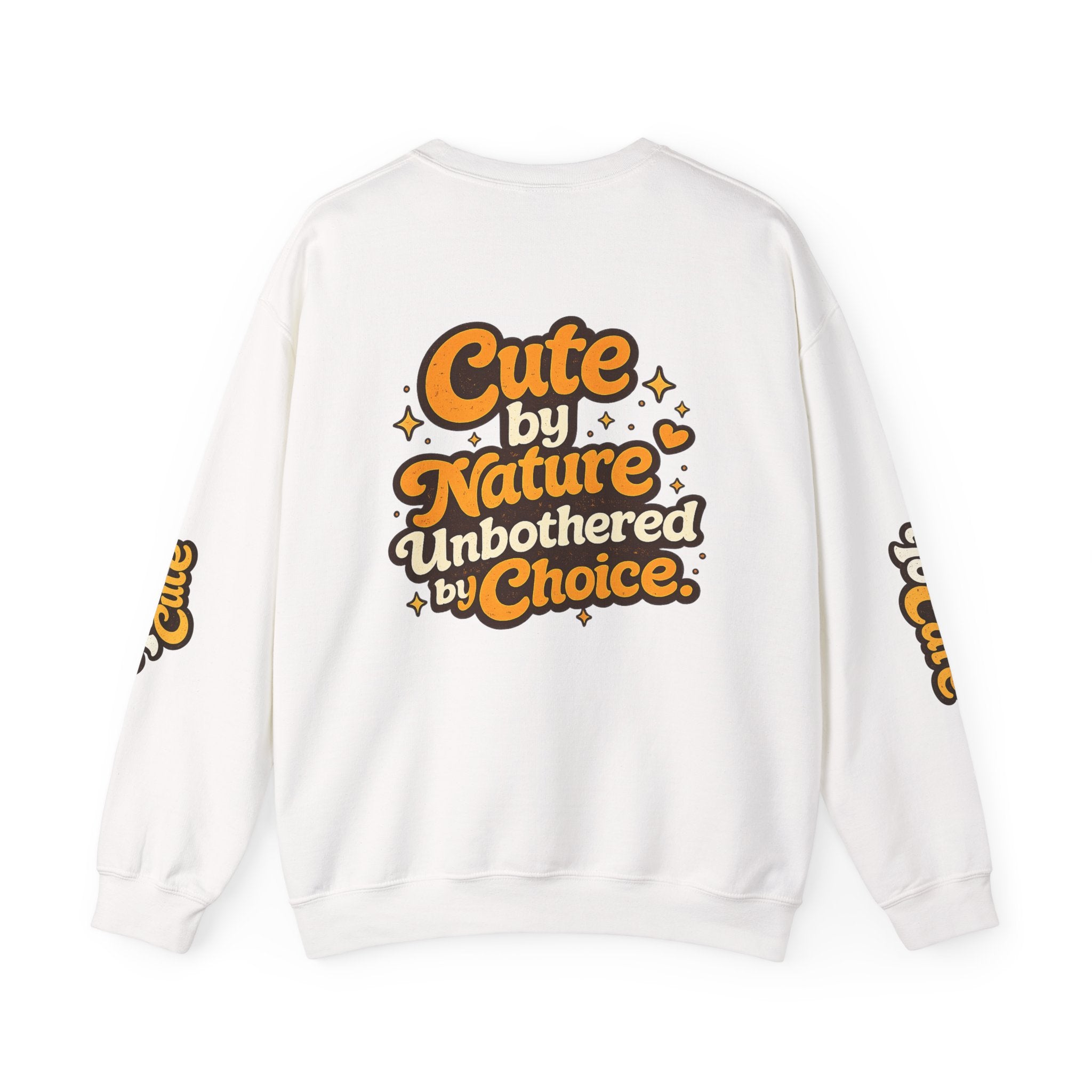 Too Cute To Care/Heavy Blend™ Crewneck Sweatshirt