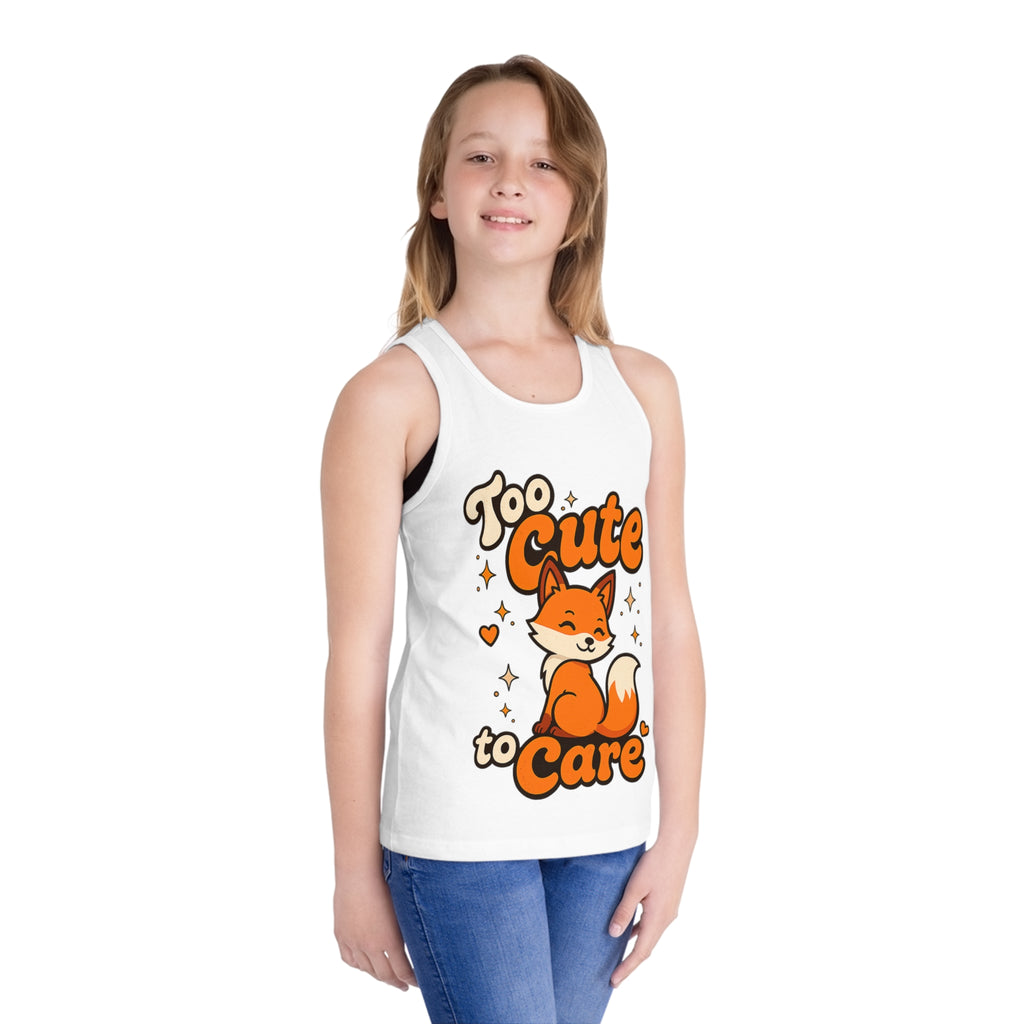 Too Cute To Care/Kid's Jersey Tank Top