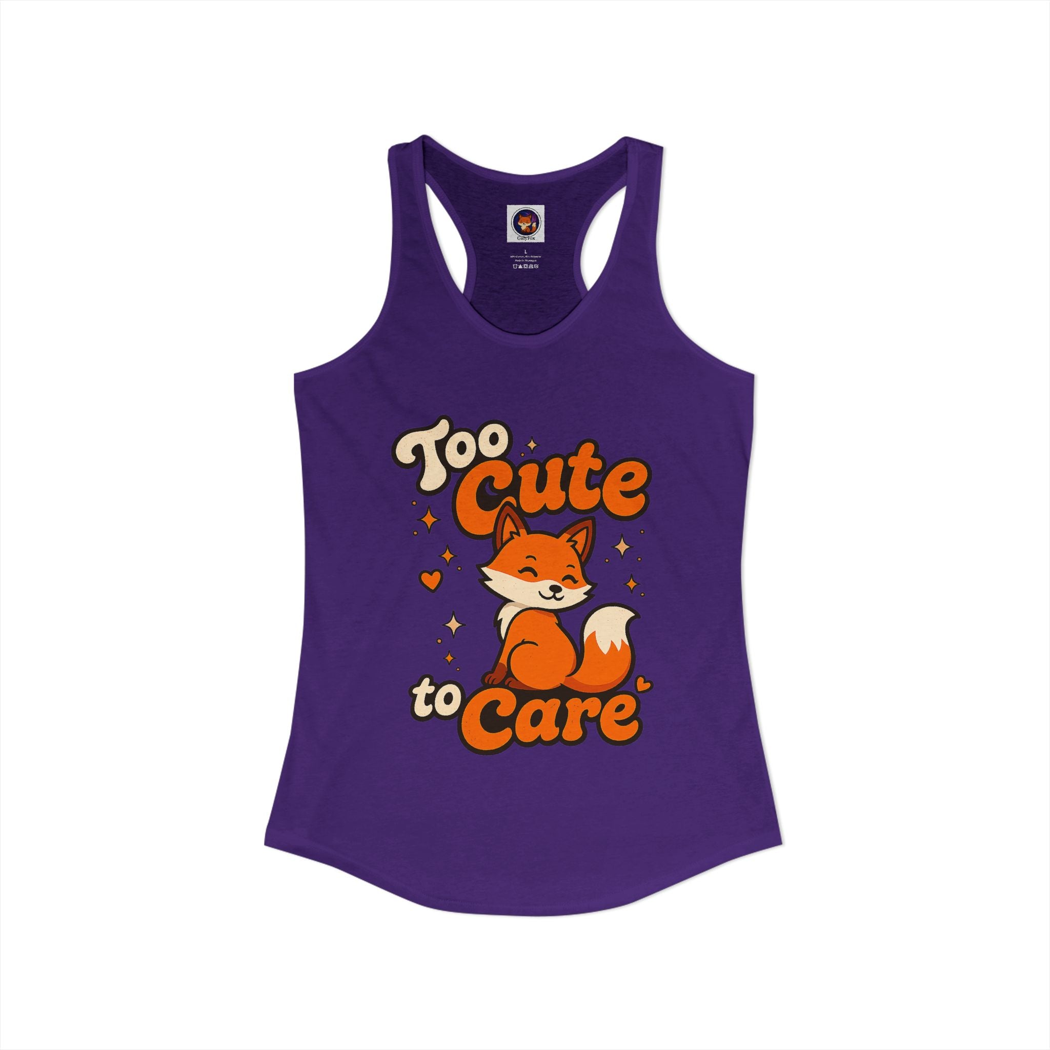 Too Cute To Care/Ideal Racerback Tank