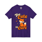 Too Cute To Care/Jersey Short Sleeve V-Neck Tee