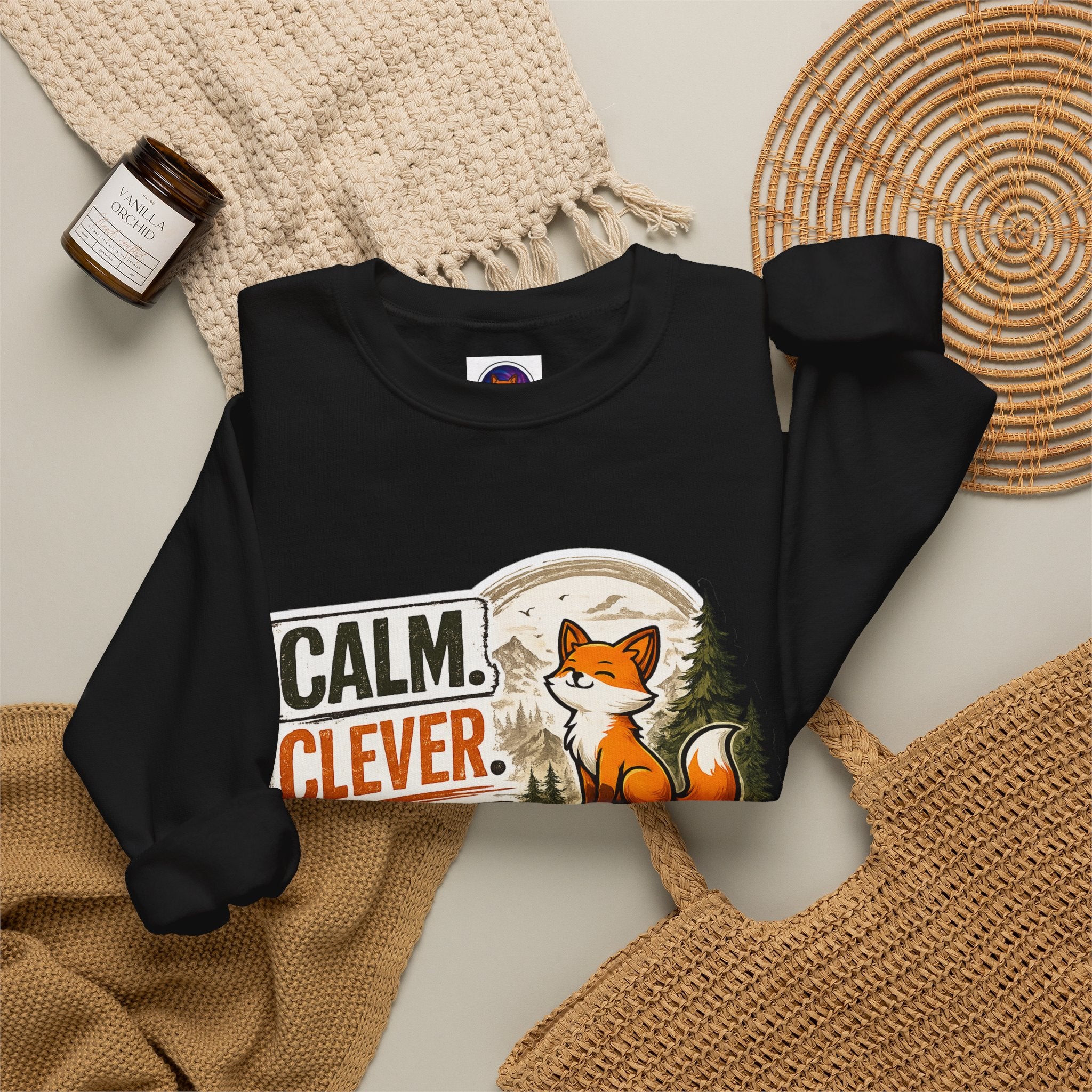 Calm Clever Untamed/Heavy Blend™ Crewneck Sweatshirt