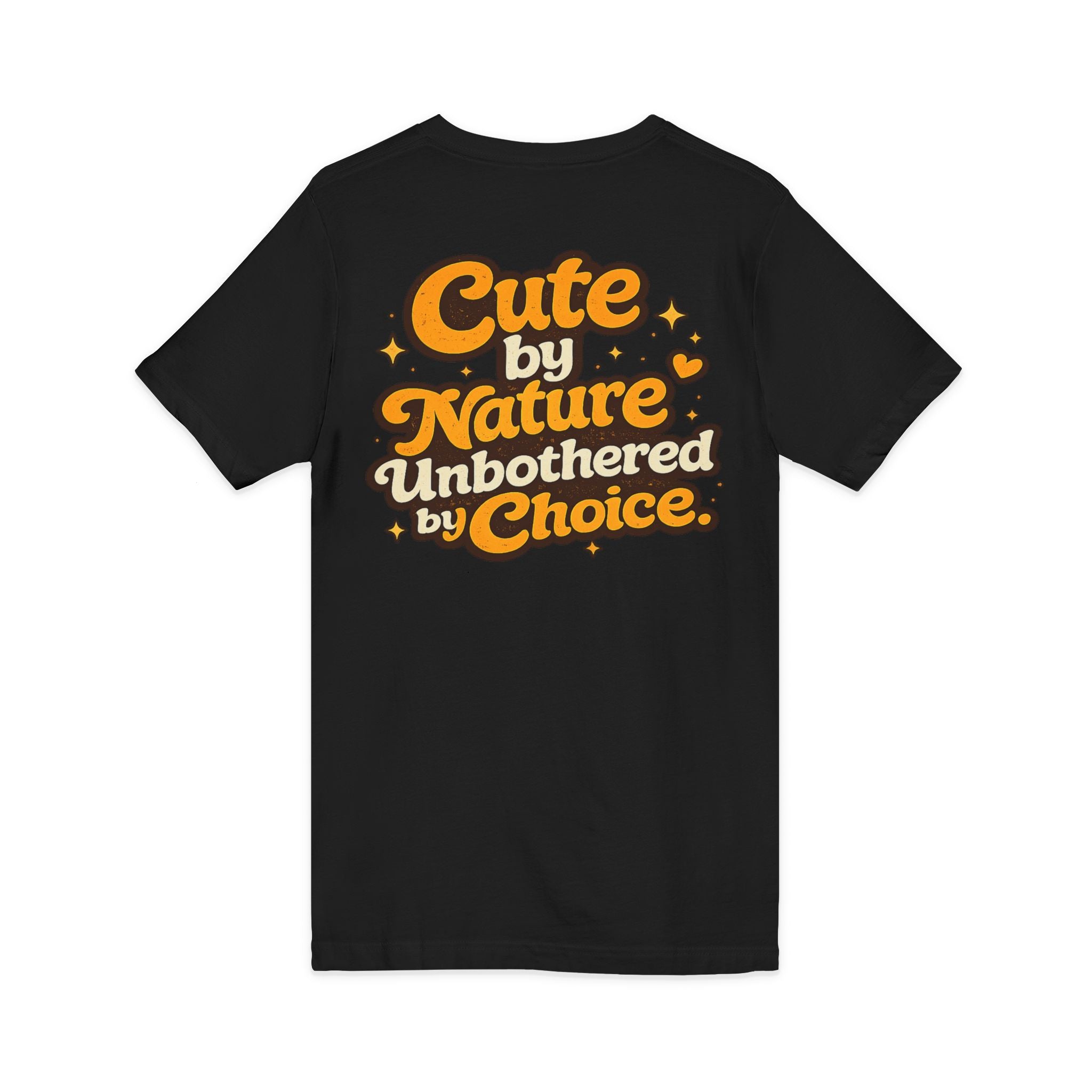 Too Cute To Care/Jersey Short Sleeve V-Neck Tee