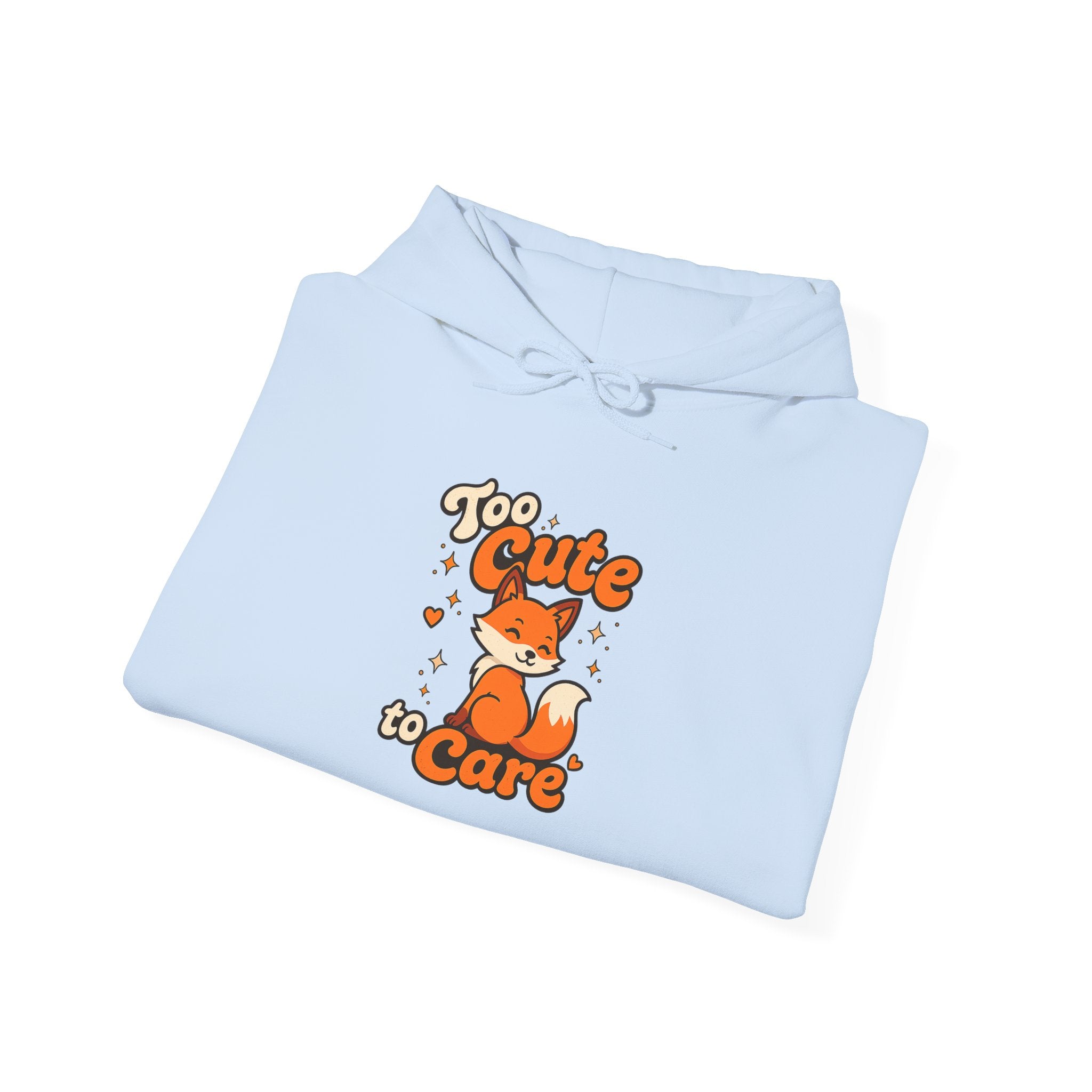 Too Cute To Care/Heavy Blend™ Hooded Sweatshirt
