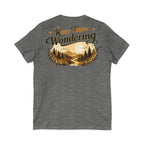 Leave A Little Mystery/Jersey Short Sleeve V-Neck Tee