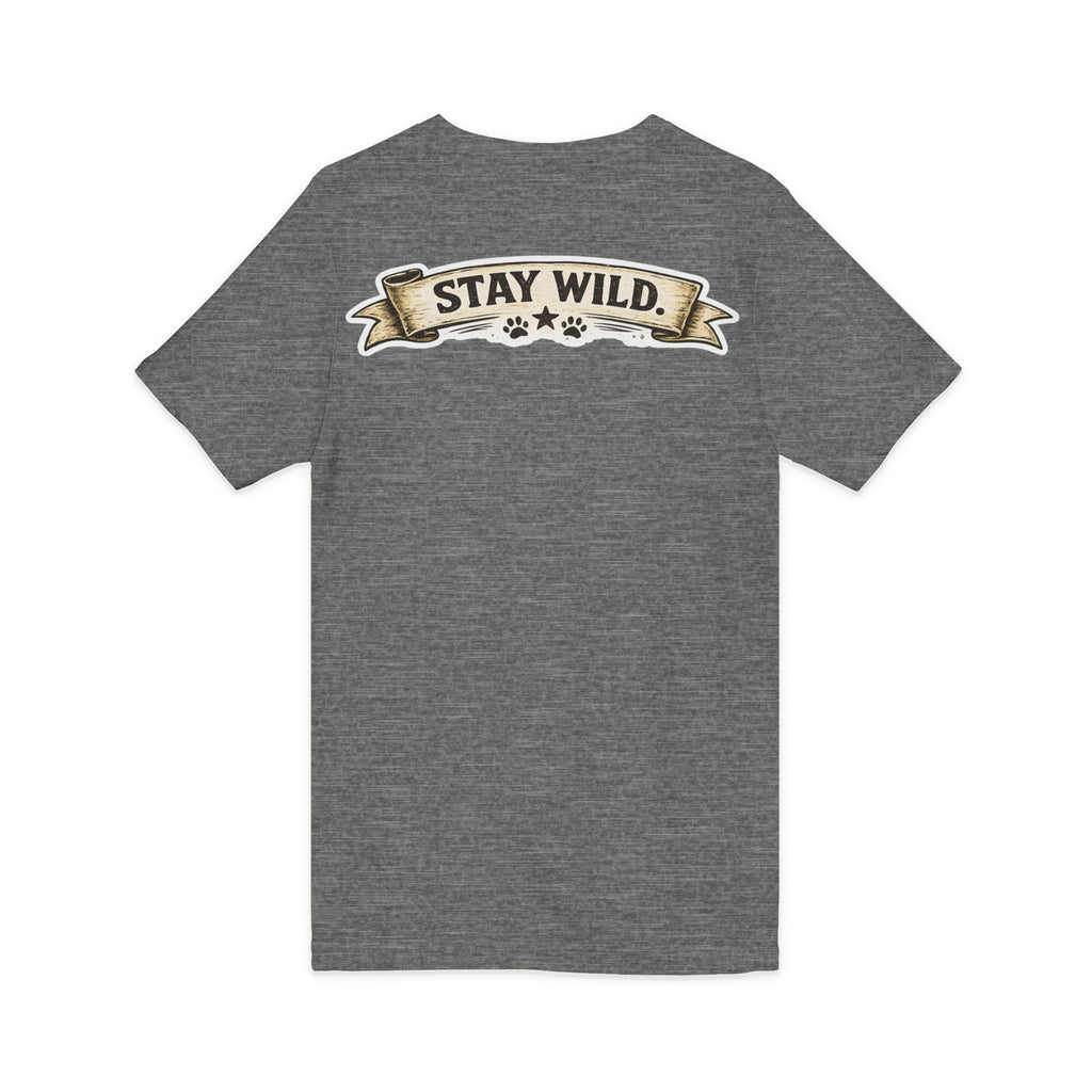 Calm Clever Untamed/Jersey Short Sleeve V-Neck Tee