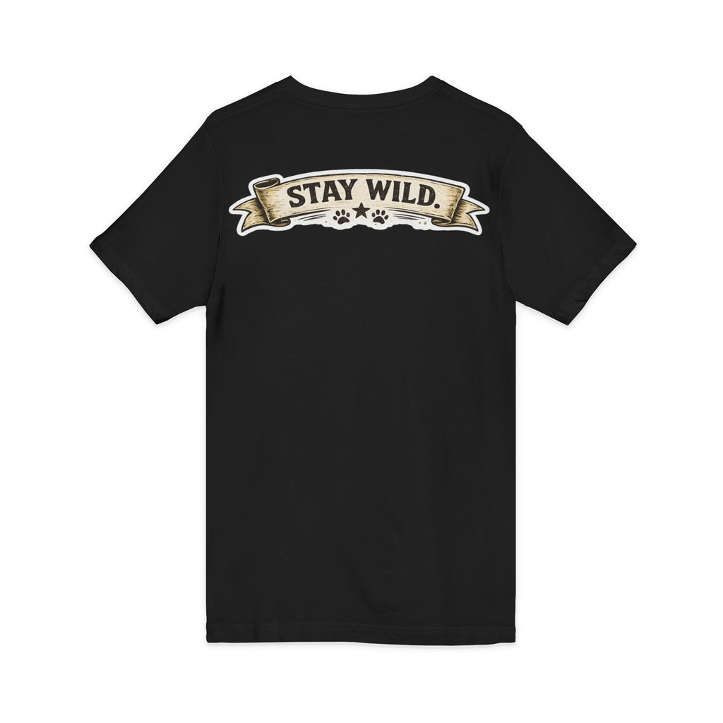 Calm Clever Untamed/Jersey Short Sleeve V-Neck Tee