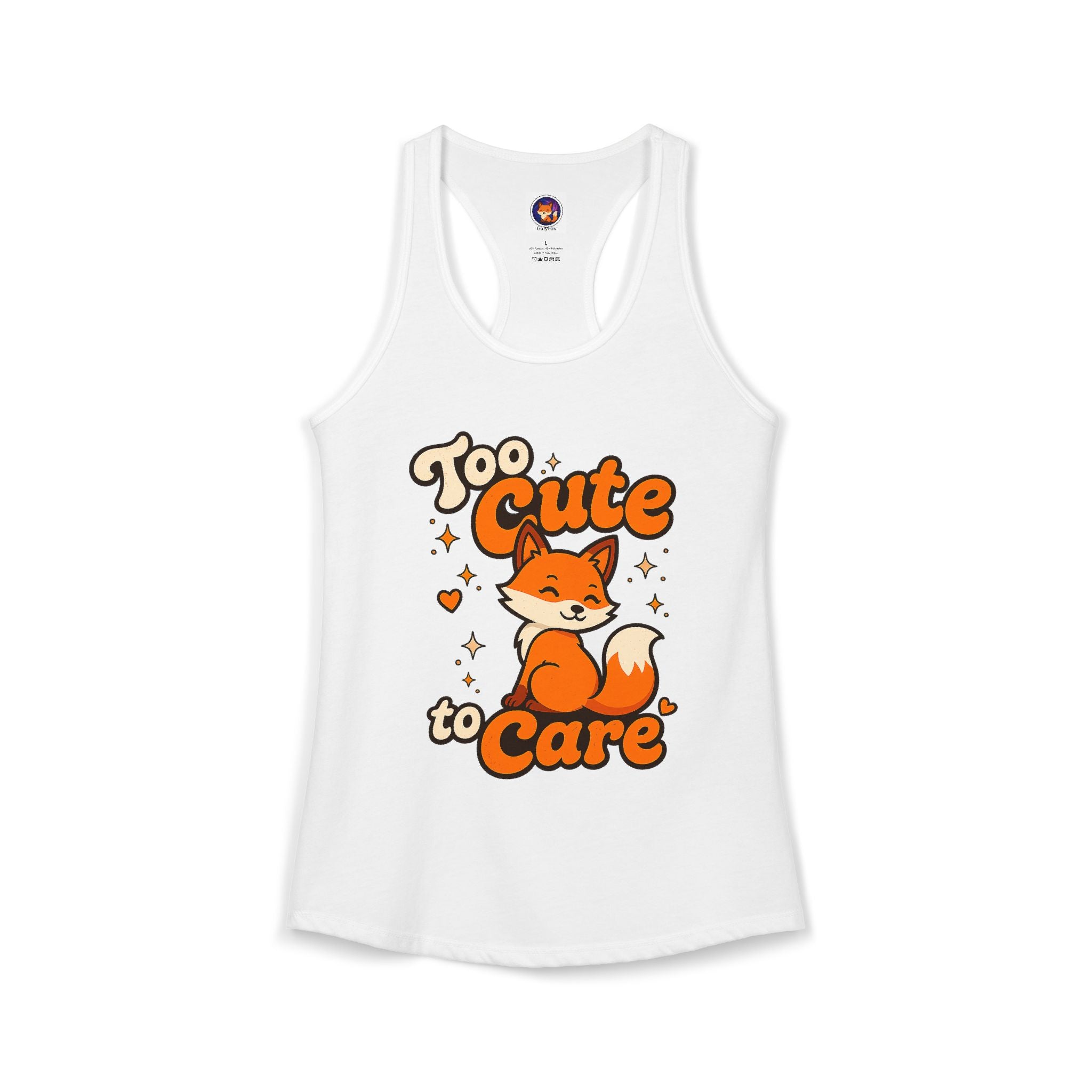 Too Cute To Care/Ideal Racerback Tank