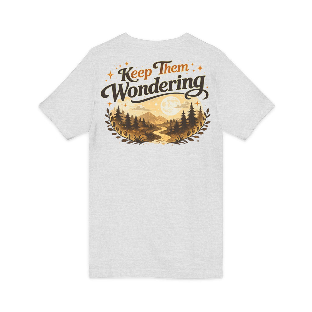Leave A Little Mystery/Jersey Short Sleeve V-Neck Tee