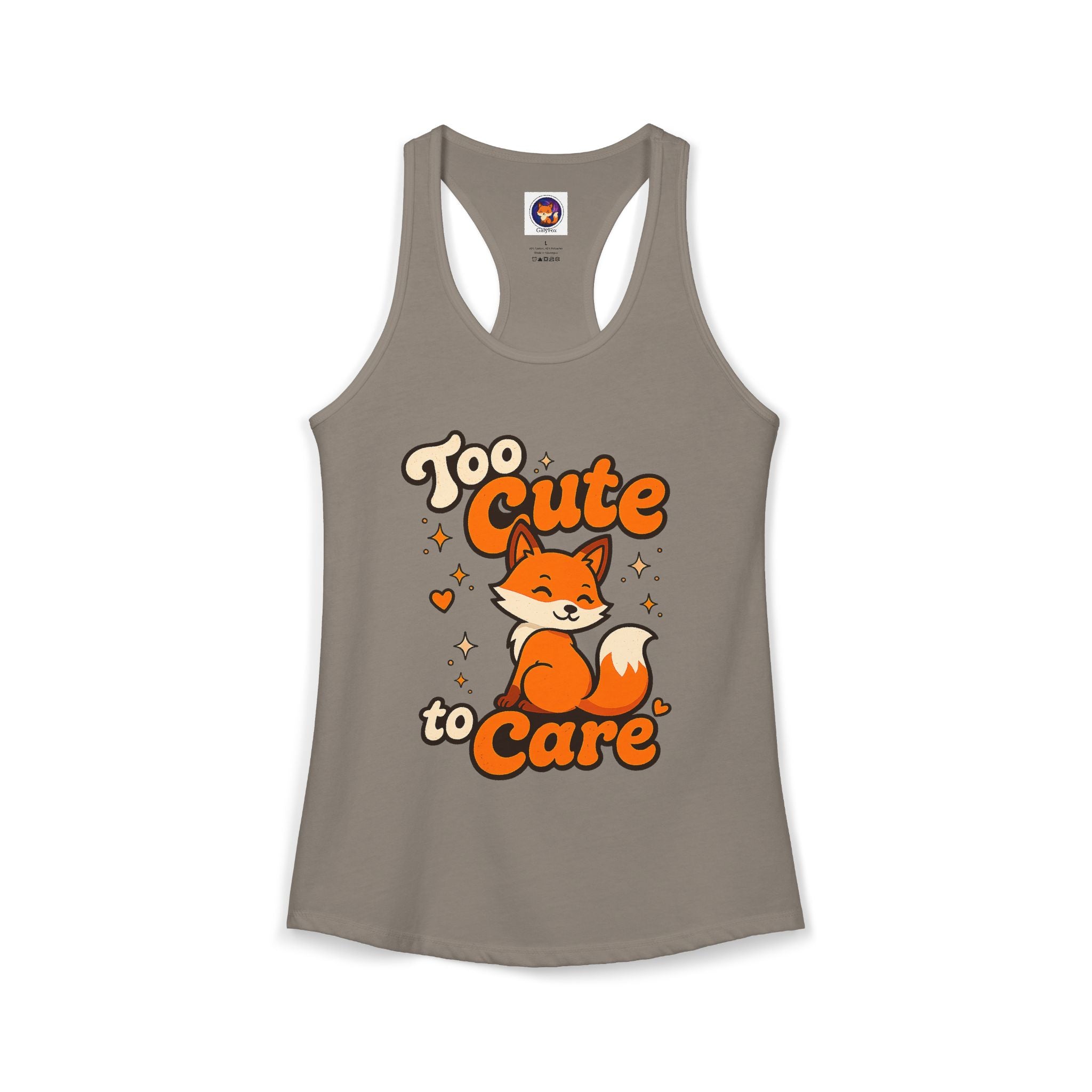 Too Cute Too Care/Ideal Racerback Tank