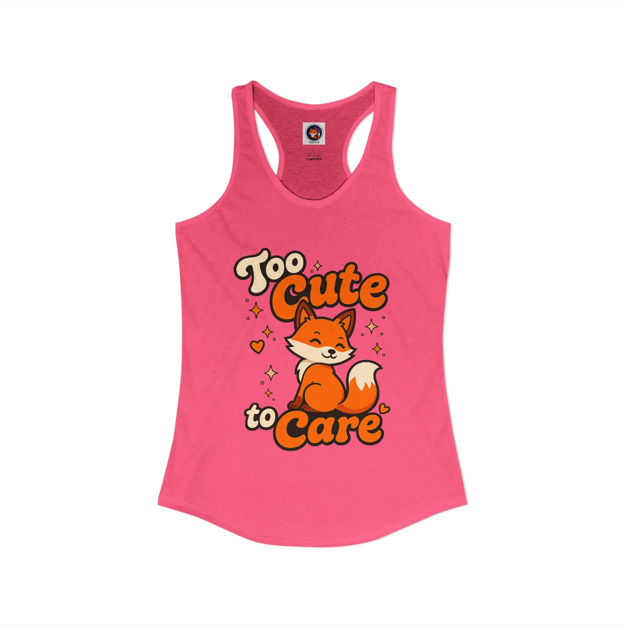 Too Cute To Care/Ideal Racerback Tank
