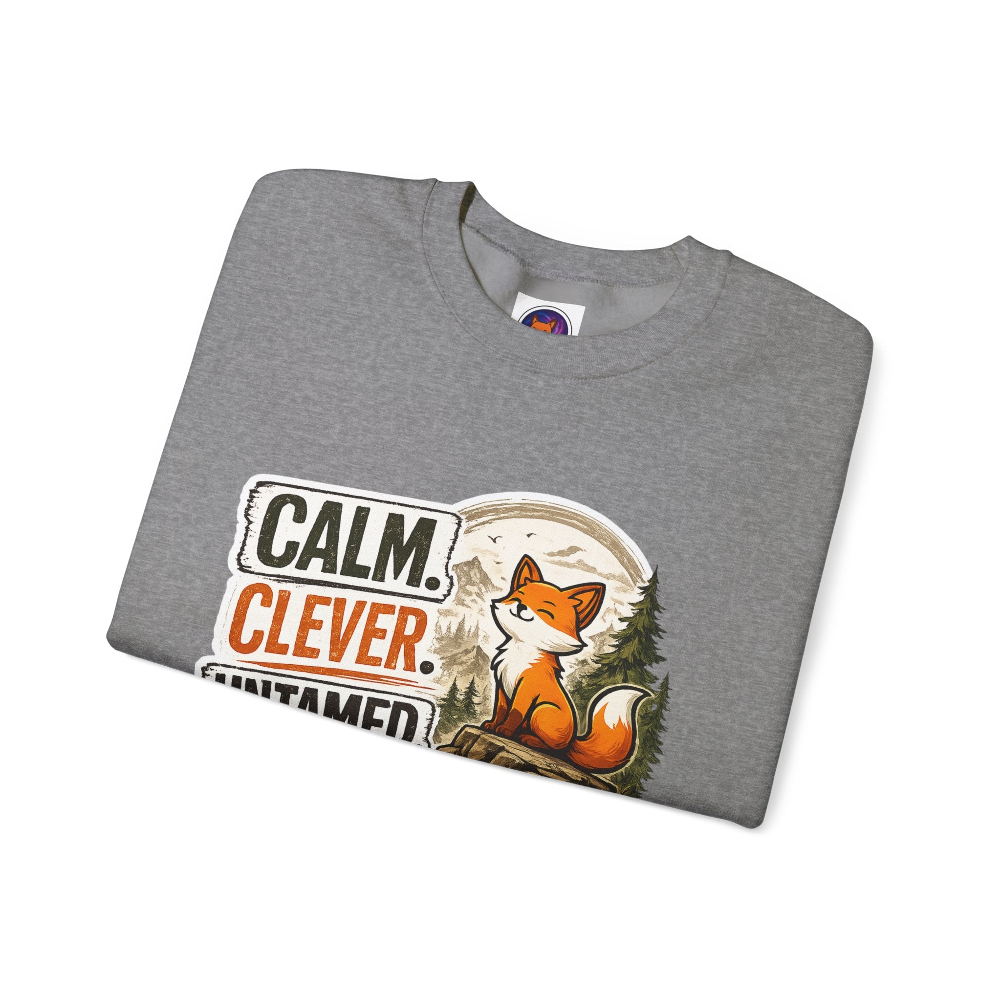 Calm Clever Untamed/Heavy Blend™ Crewneck Sweatshirt