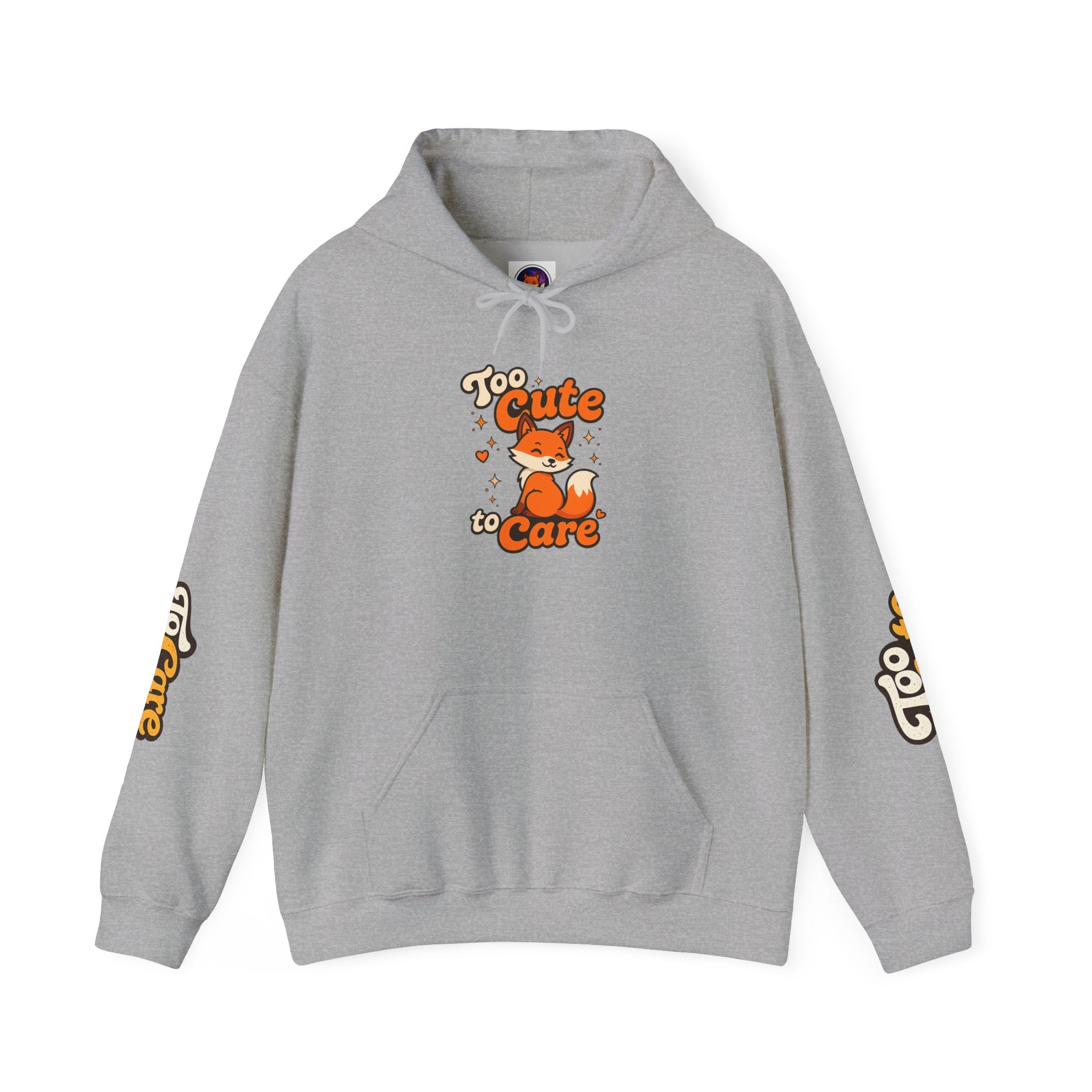 Too Cute To Care/Heavy Blend™ Hooded Sweatshirt