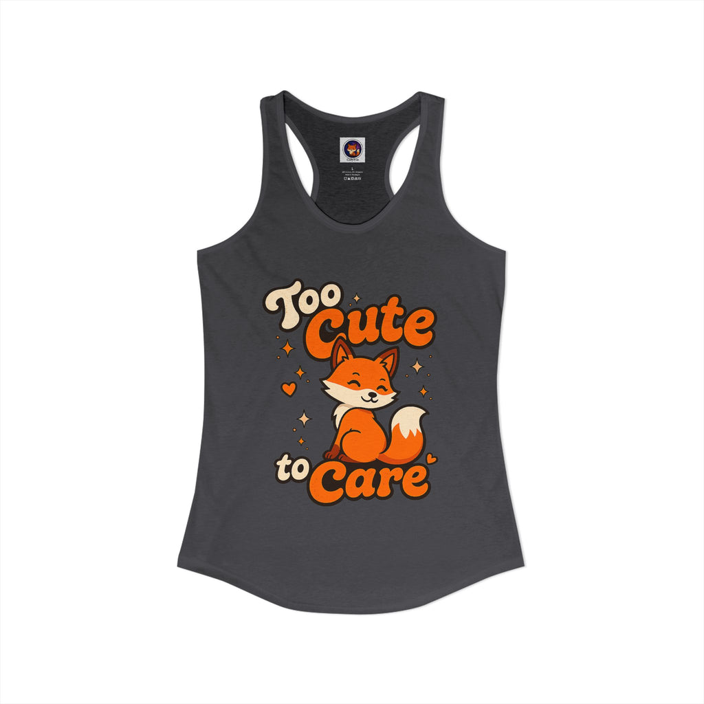 Too Cute To Care/Ideal Racerback Tank