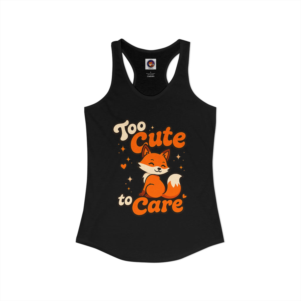 Too Cute To Care/Ideal Racerback Tank