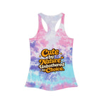 Too Cute To Care/Racerback Tank Top