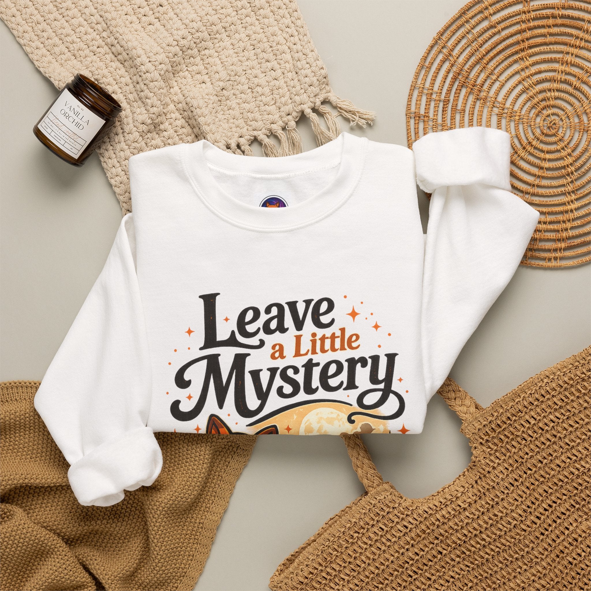 Leave A Little Mystery/Heavy Blend™ Crewneck Sweatshirt