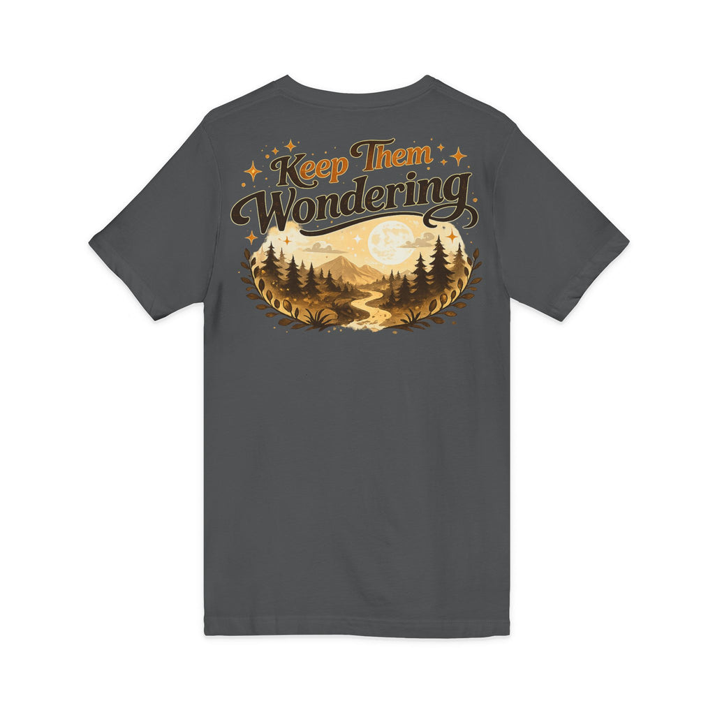Leave A Little Mystery/Jersey Short Sleeve V-Neck Tee