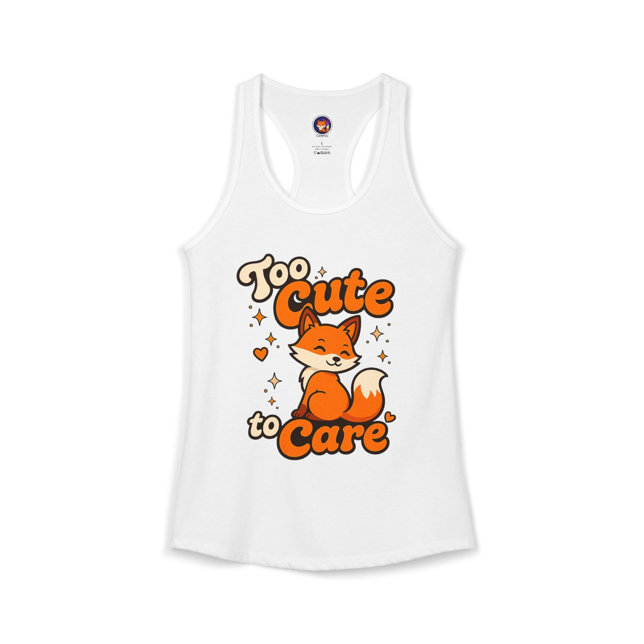 Too Cute Too Care/Ideal Racerback Tank