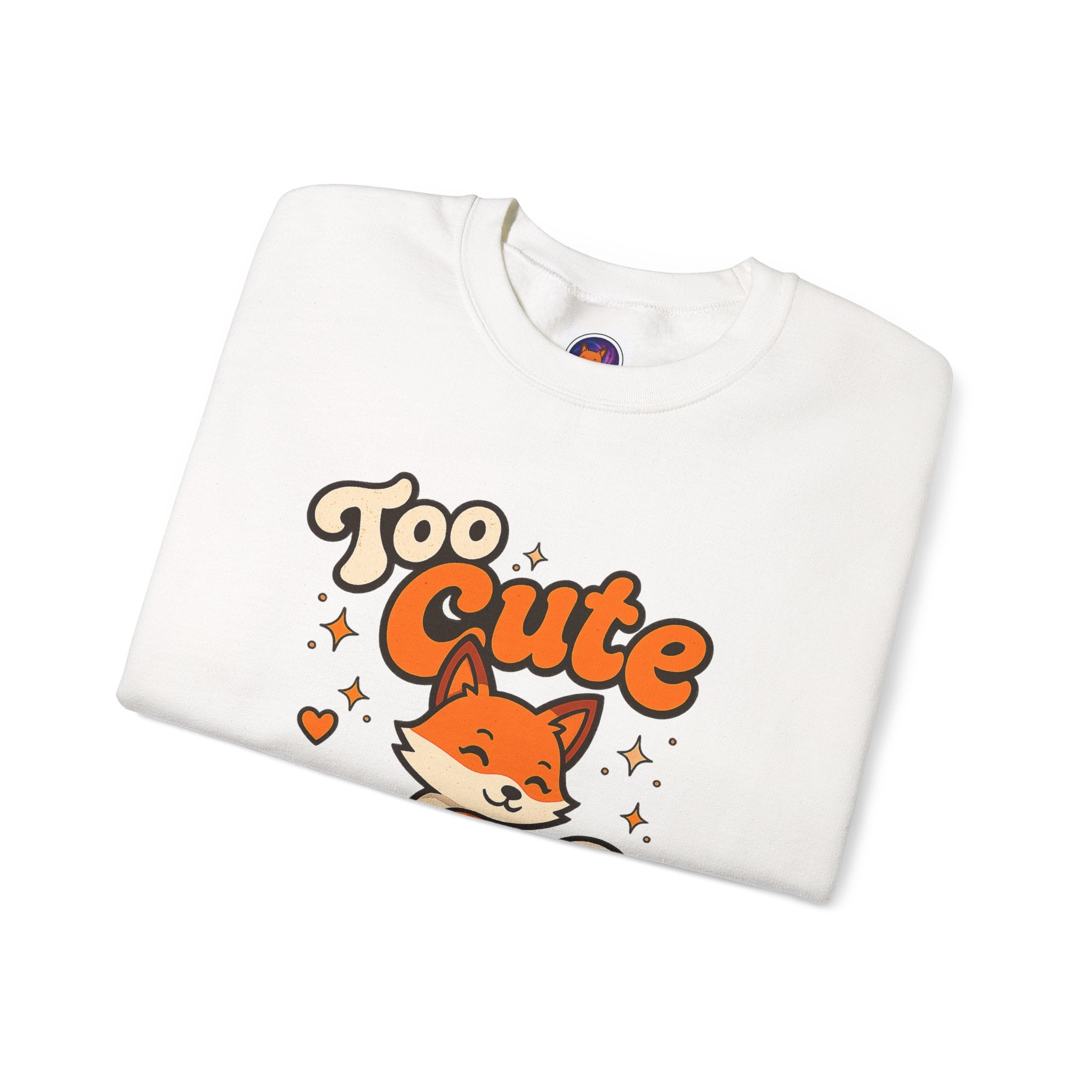 Too Cute To Care/Heavy Blend™ Crewneck Sweatshirt