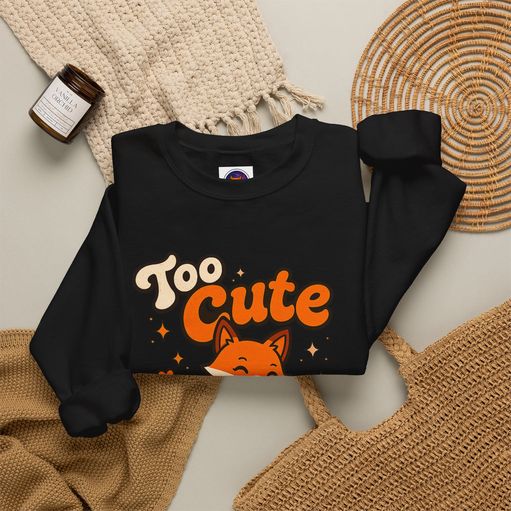 Too Cute To Care/Heavy Blend™ Crewneck Sweatshirt