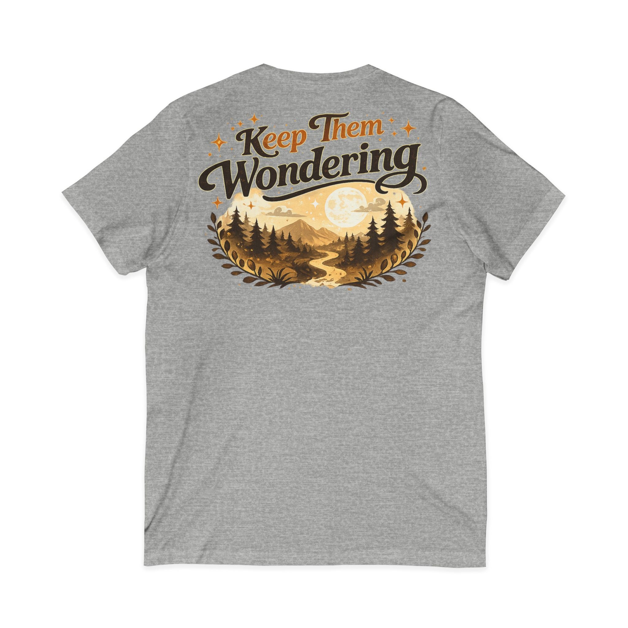 Leave A Little Mystery/Jersey Short Sleeve V-Neck Tee