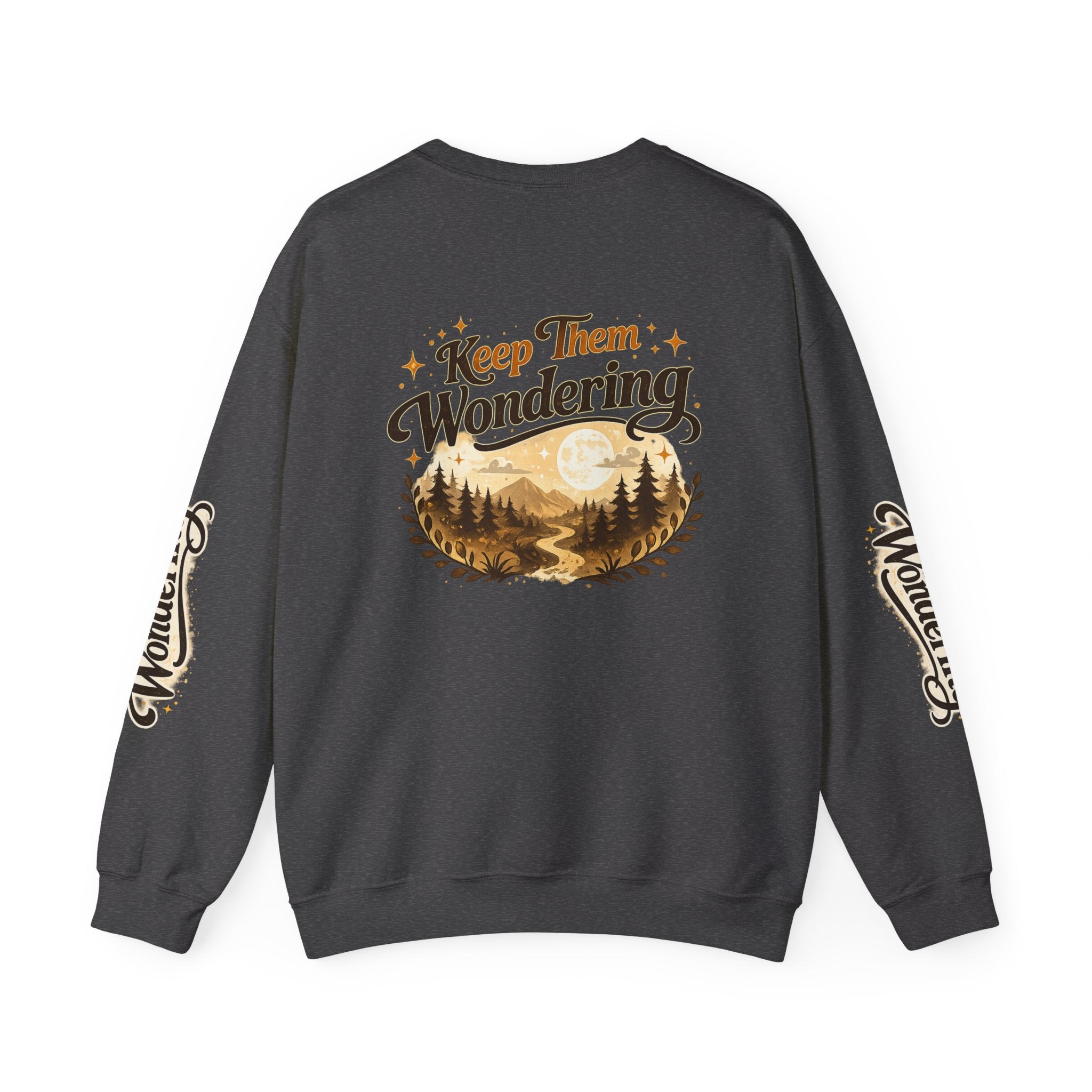 Leave A Little Mystery/Heavy Blend™ Crewneck Sweatshirt