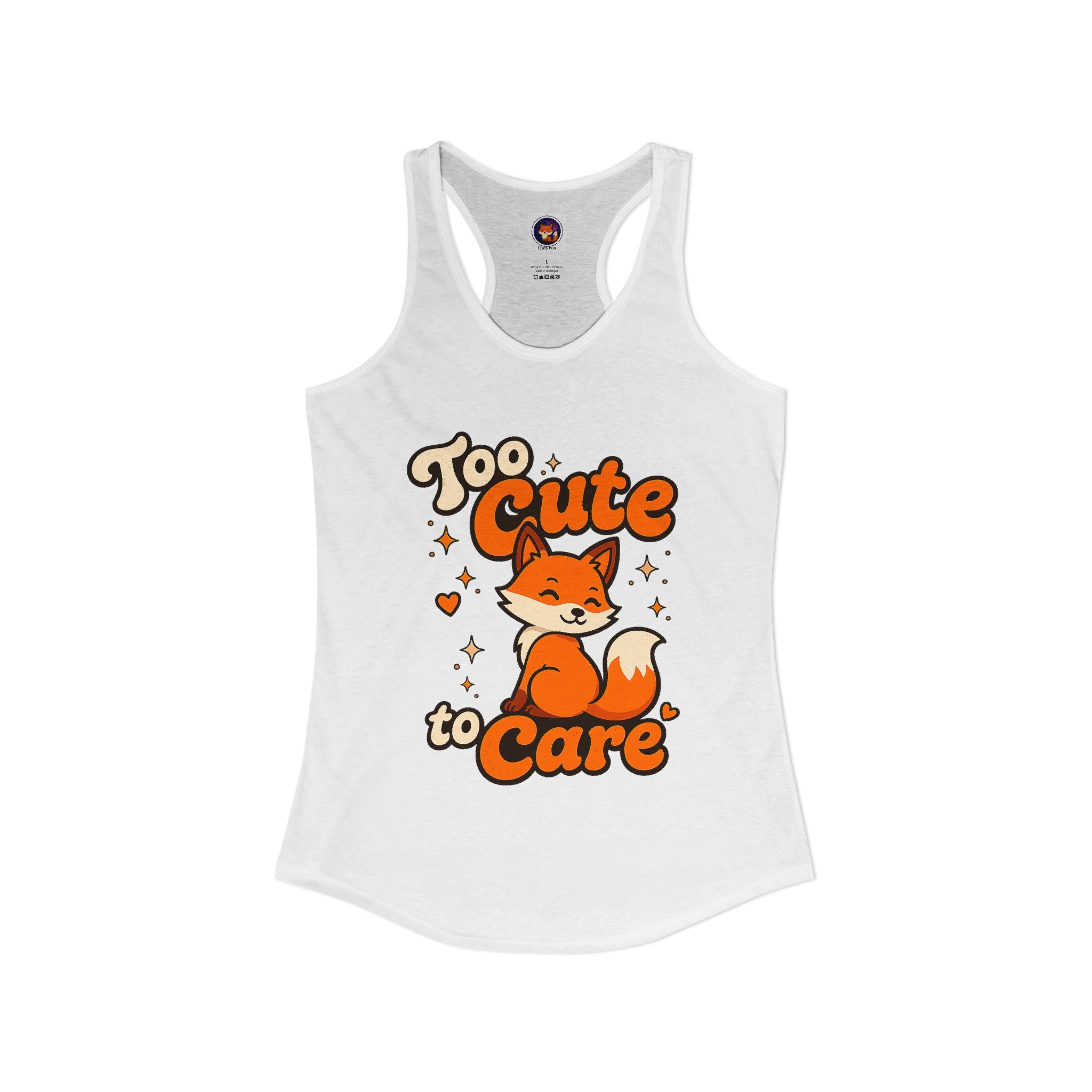 Too Cute To Care/Ideal Racerback Tank