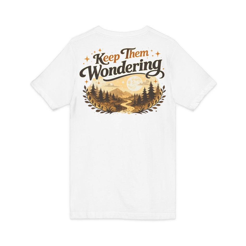Leave A Little Mystery/Jersey Short Sleeve V-Neck Tee