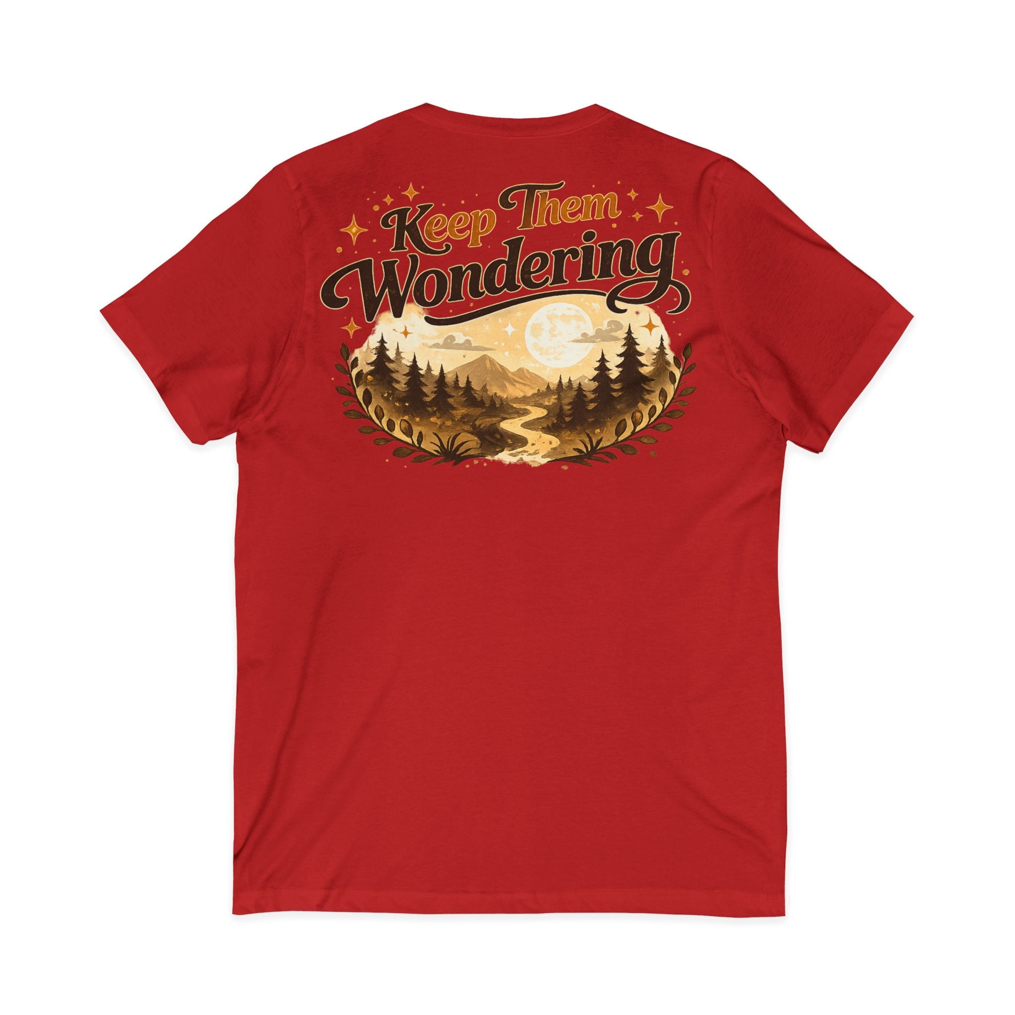Leave A Little Mystery/Jersey Short Sleeve V-Neck Tee