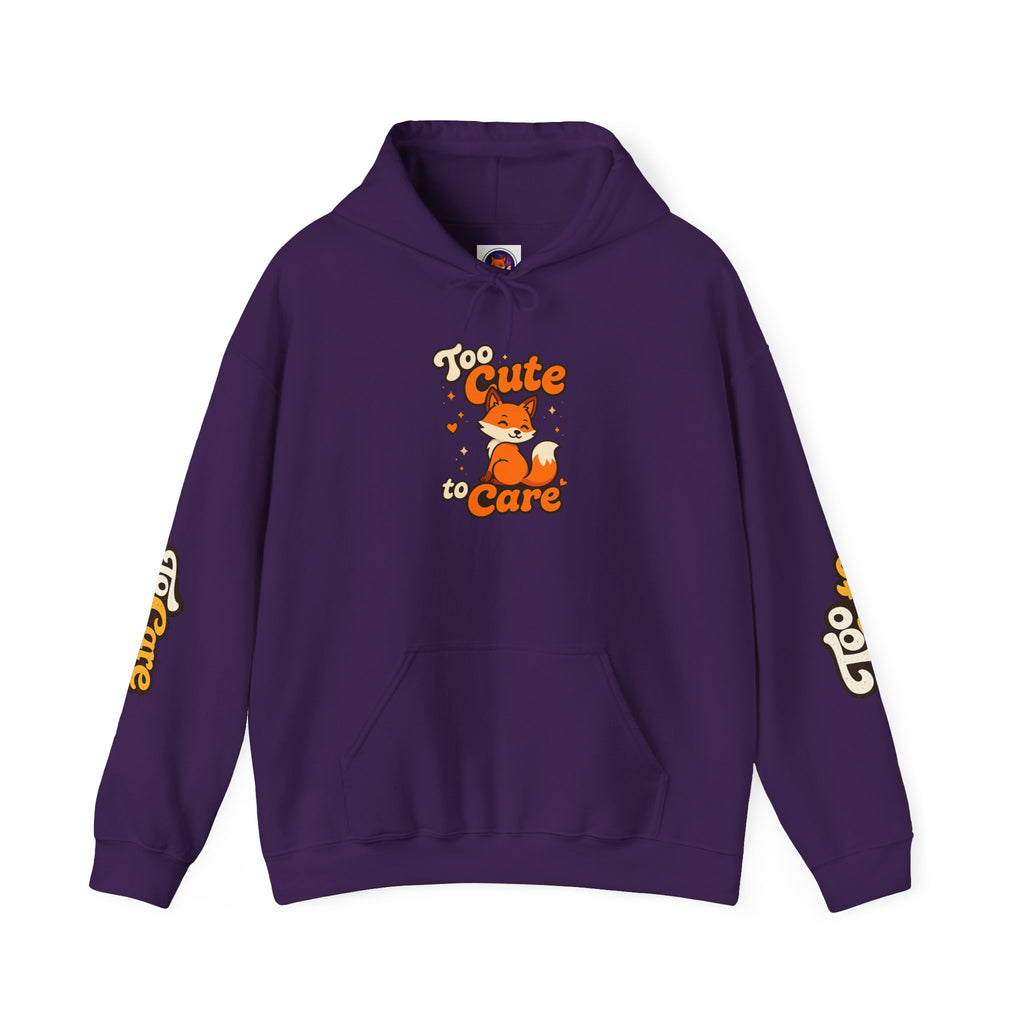 Too Cute To Care/Heavy Blend™ Hooded Sweatshirt