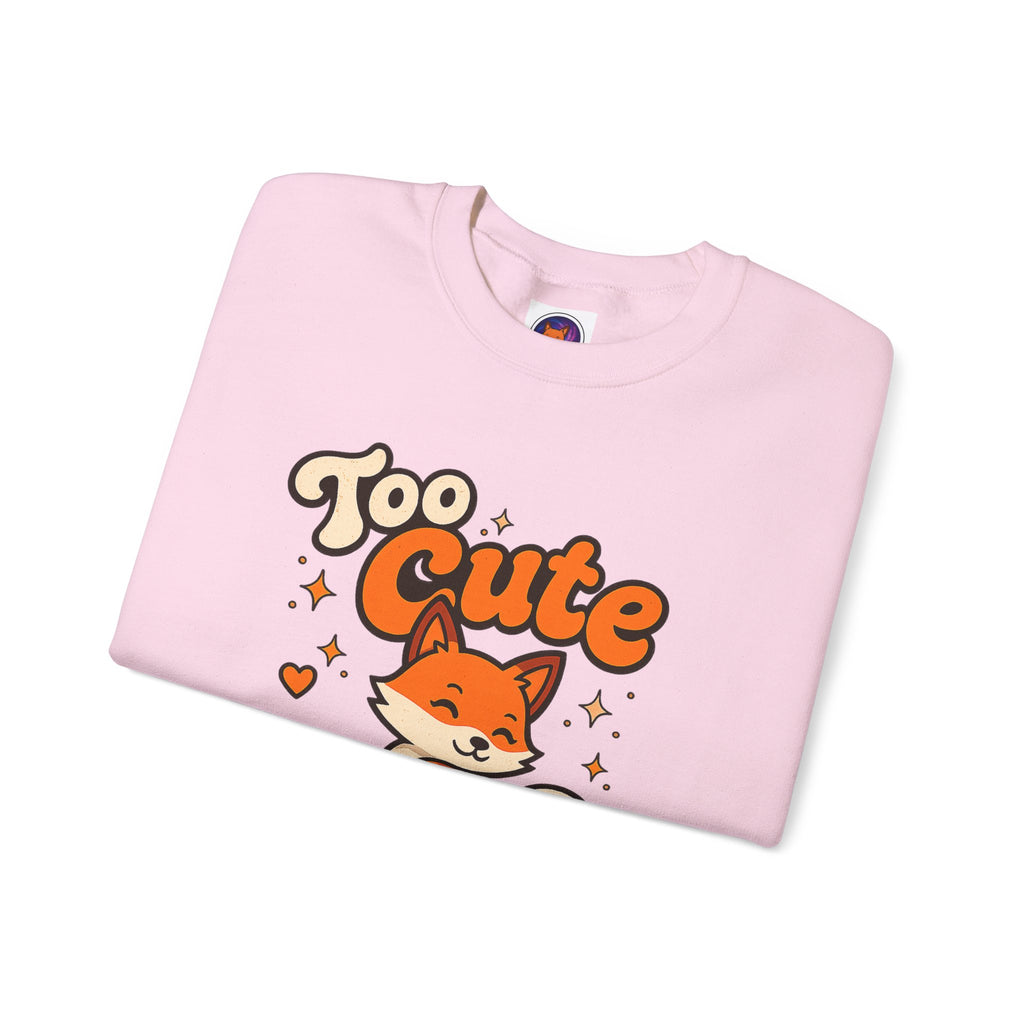 Too Cute To Care/Heavy Blend™ Crewneck Sweatshirt