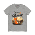 Leave A Little Mystery/Jersey Short Sleeve V-Neck Tee