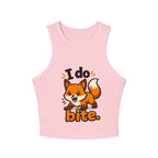 I Do Bite/Micro Rib Racer Tank Top