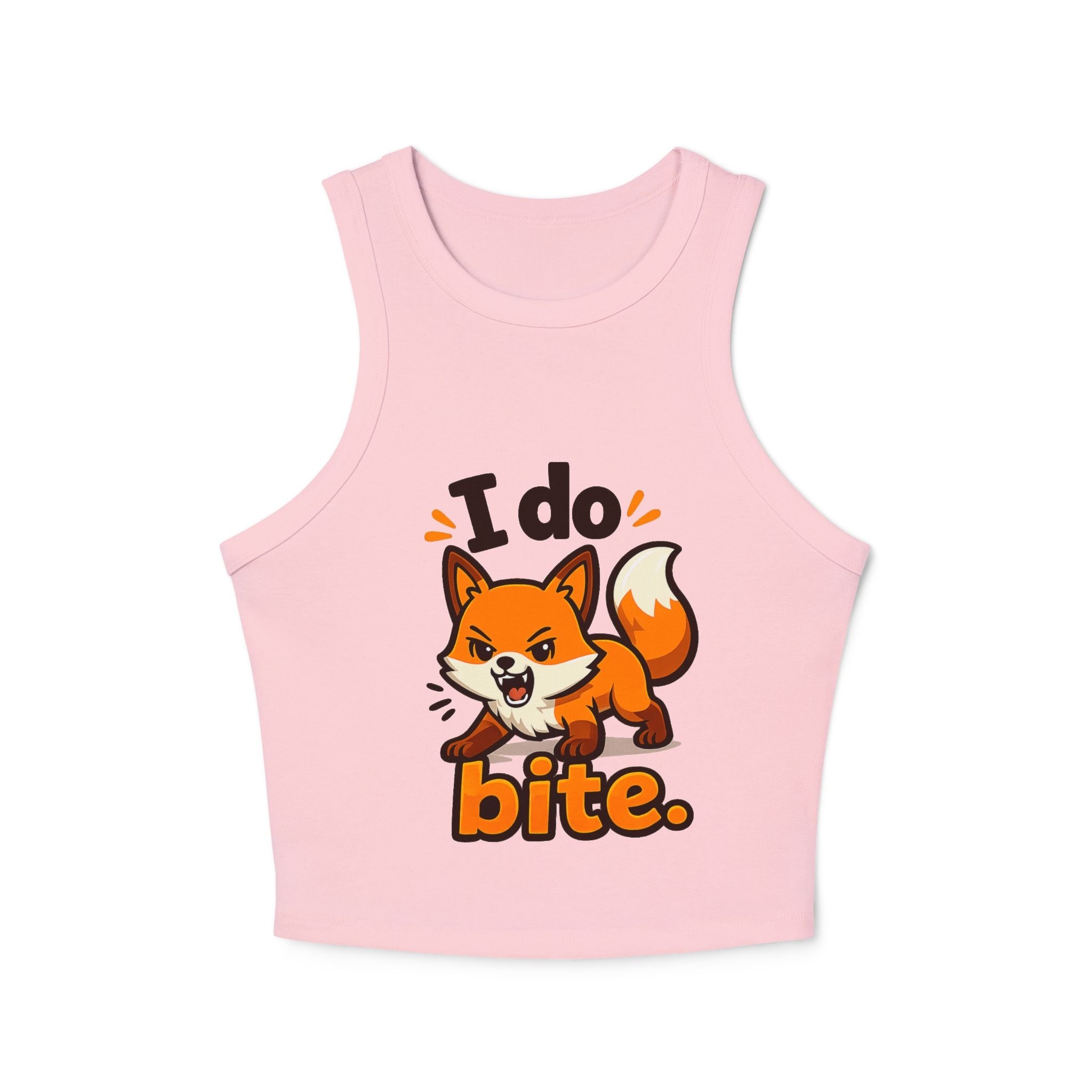 I Do Bite/Micro Rib Racer Tank Top