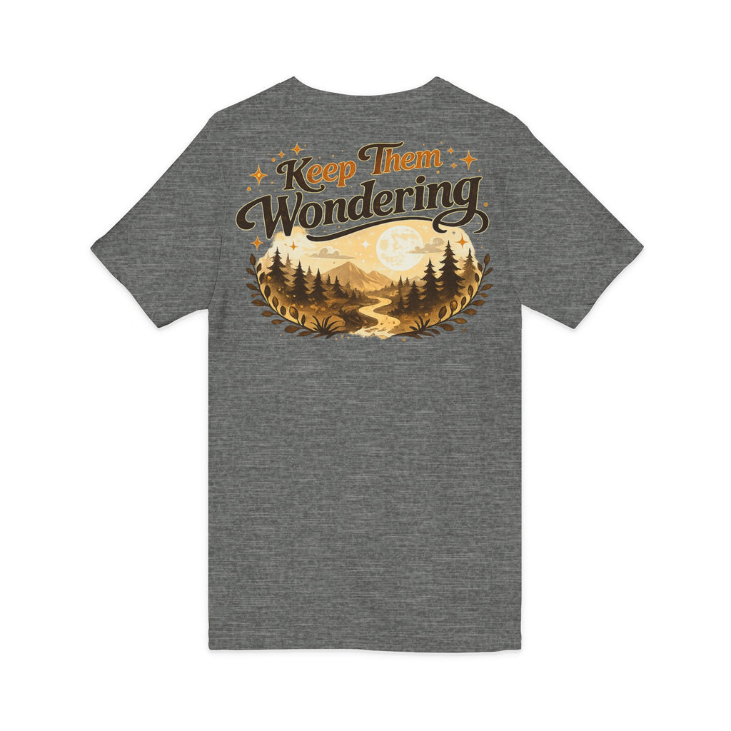 Leave A Little Mystery/Jersey Short Sleeve V-Neck Tee