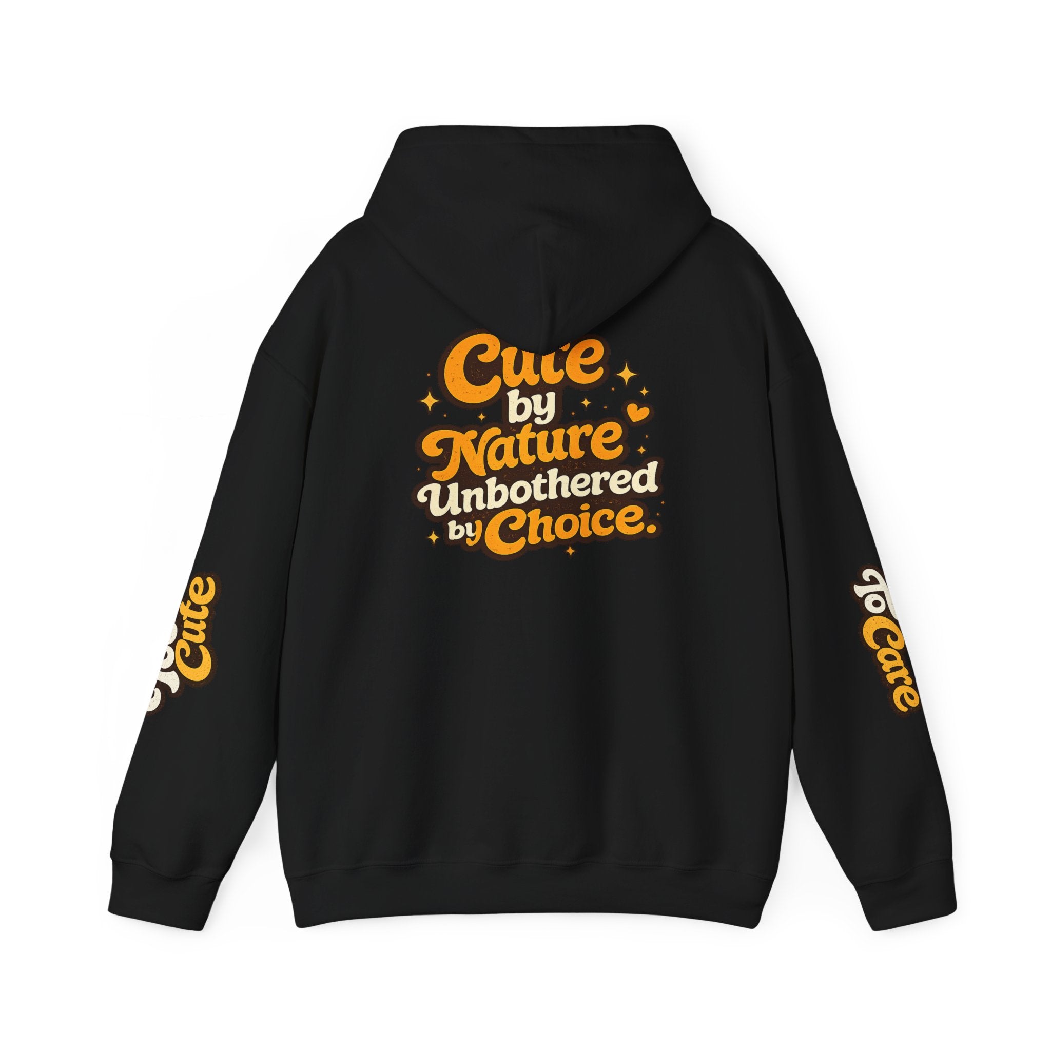 Too Cute To Care/Heavy Blend™ Hooded Sweatshirt